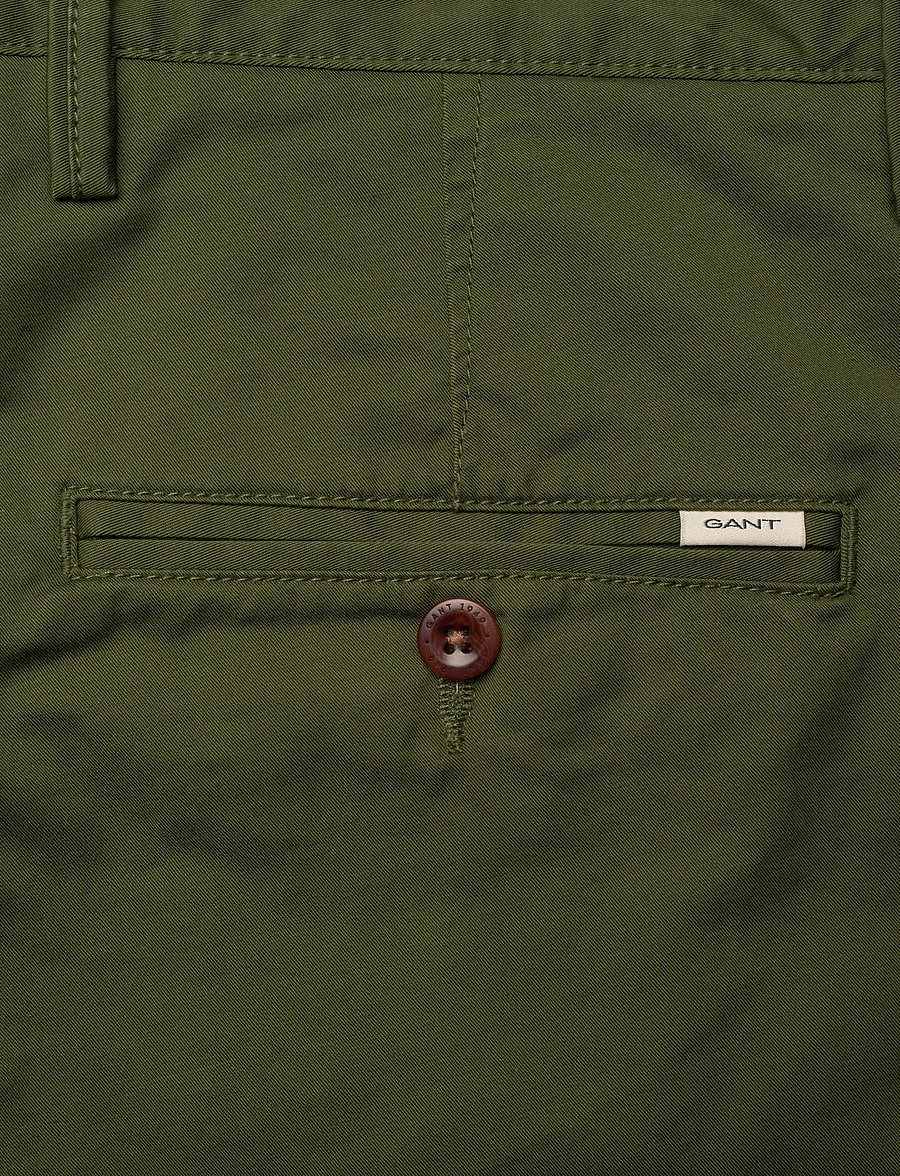 Gant - SLIM TWILL CHINOS - chinos - country green - 4