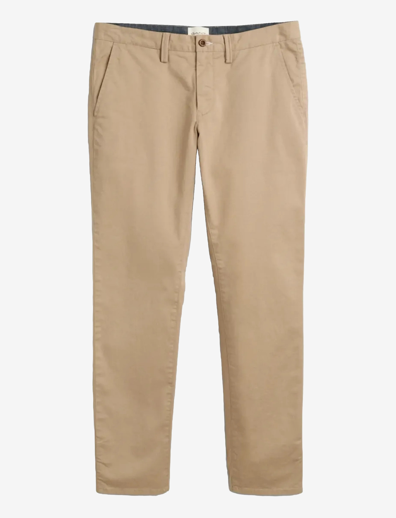 GANT - SLIM TWILL CHINOS - chino püksid - dark khaki - 1
