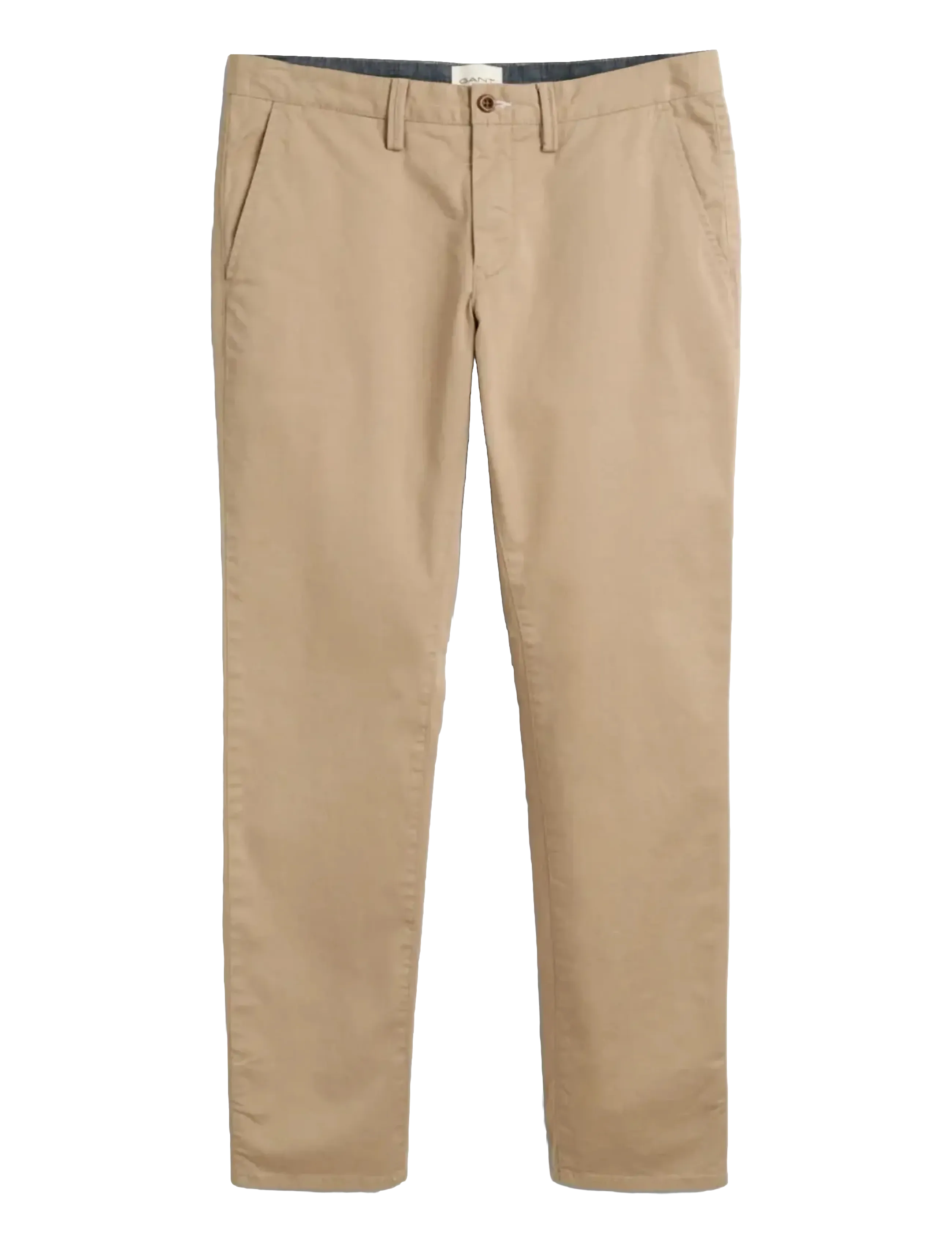 Gant SLIM TWILL CHINOS - Bukser - DARK KHAKI / beige