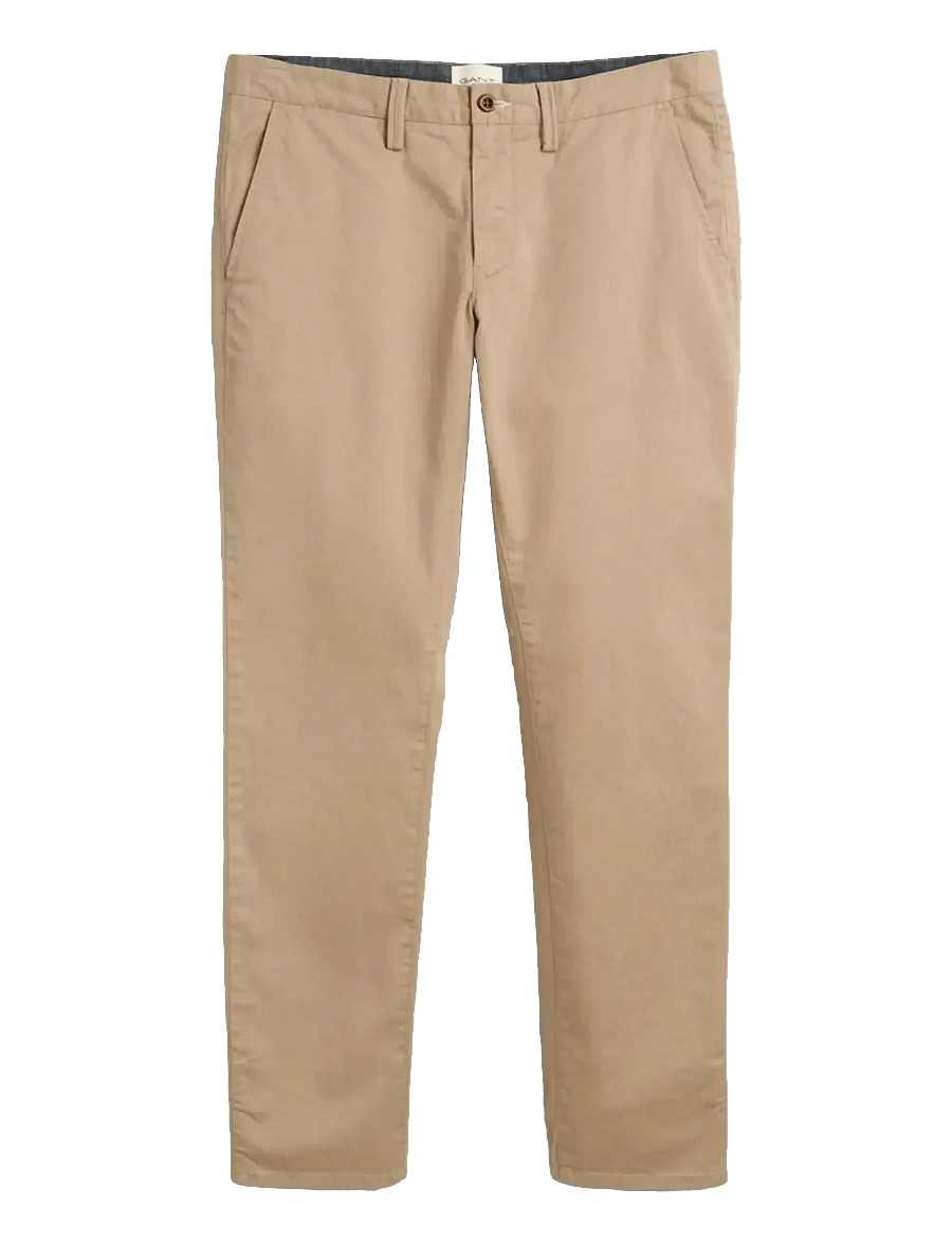 Gant - SLIM TWILL CHINOS - chinos - dark khaki - 1