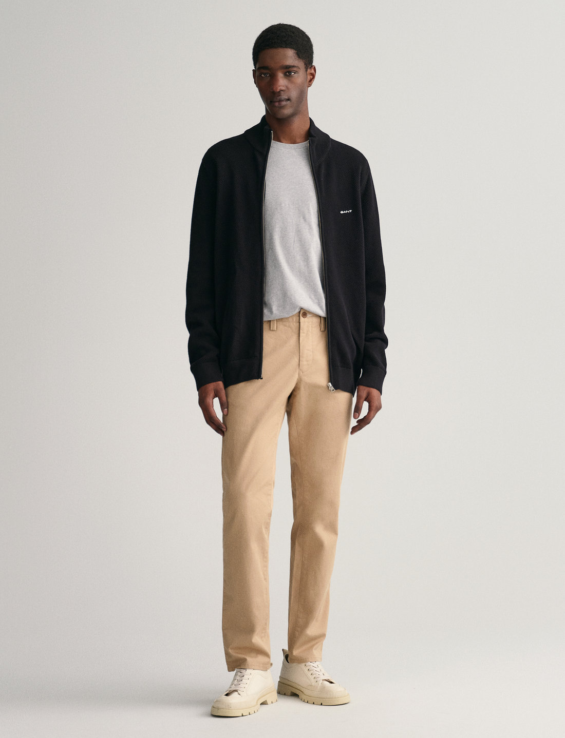 GANT - SLIM TWILL CHINOS - chinos - dark khaki - 4