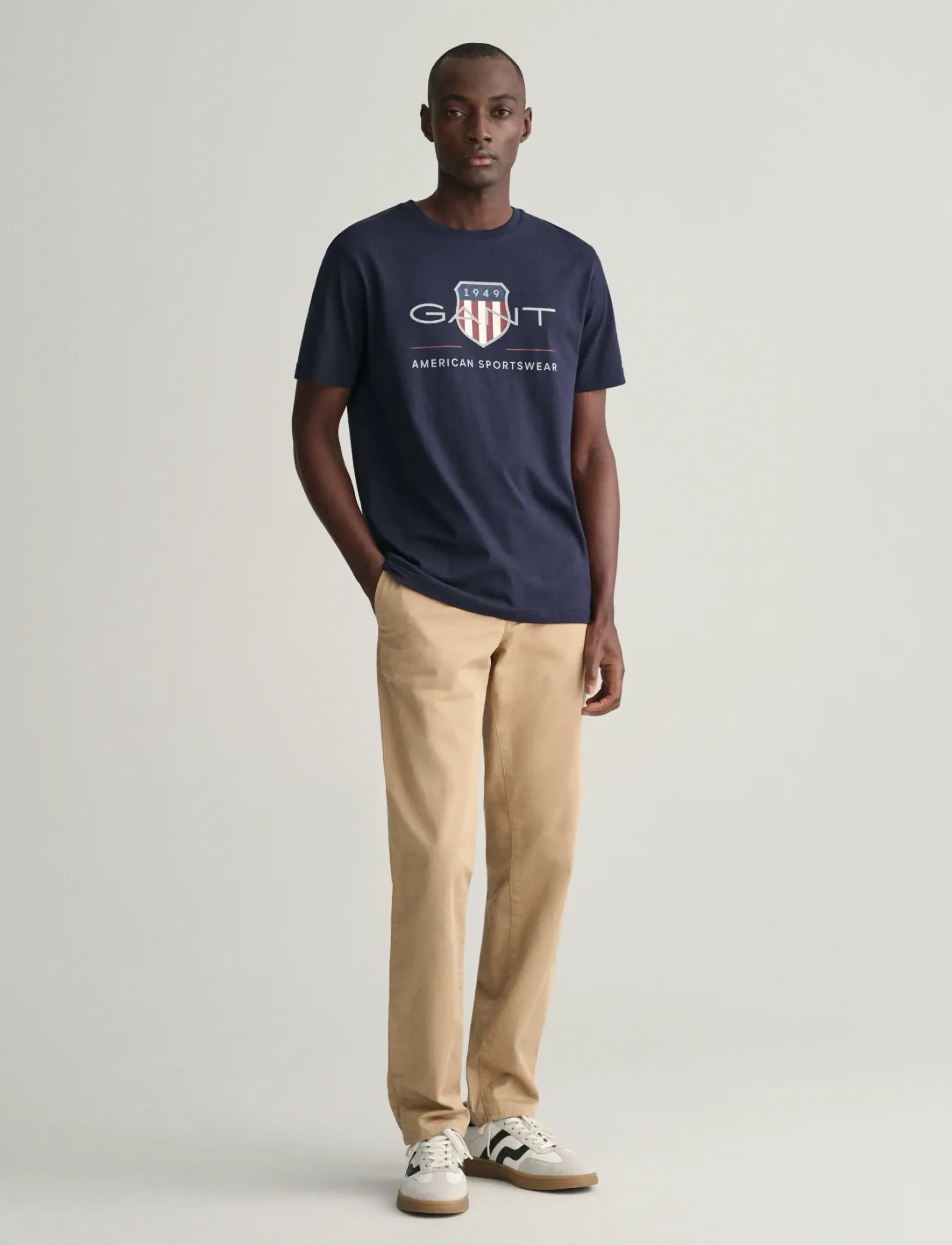 Gant - SLIM TWILL CHINOS - chinos - dark khaki - 5