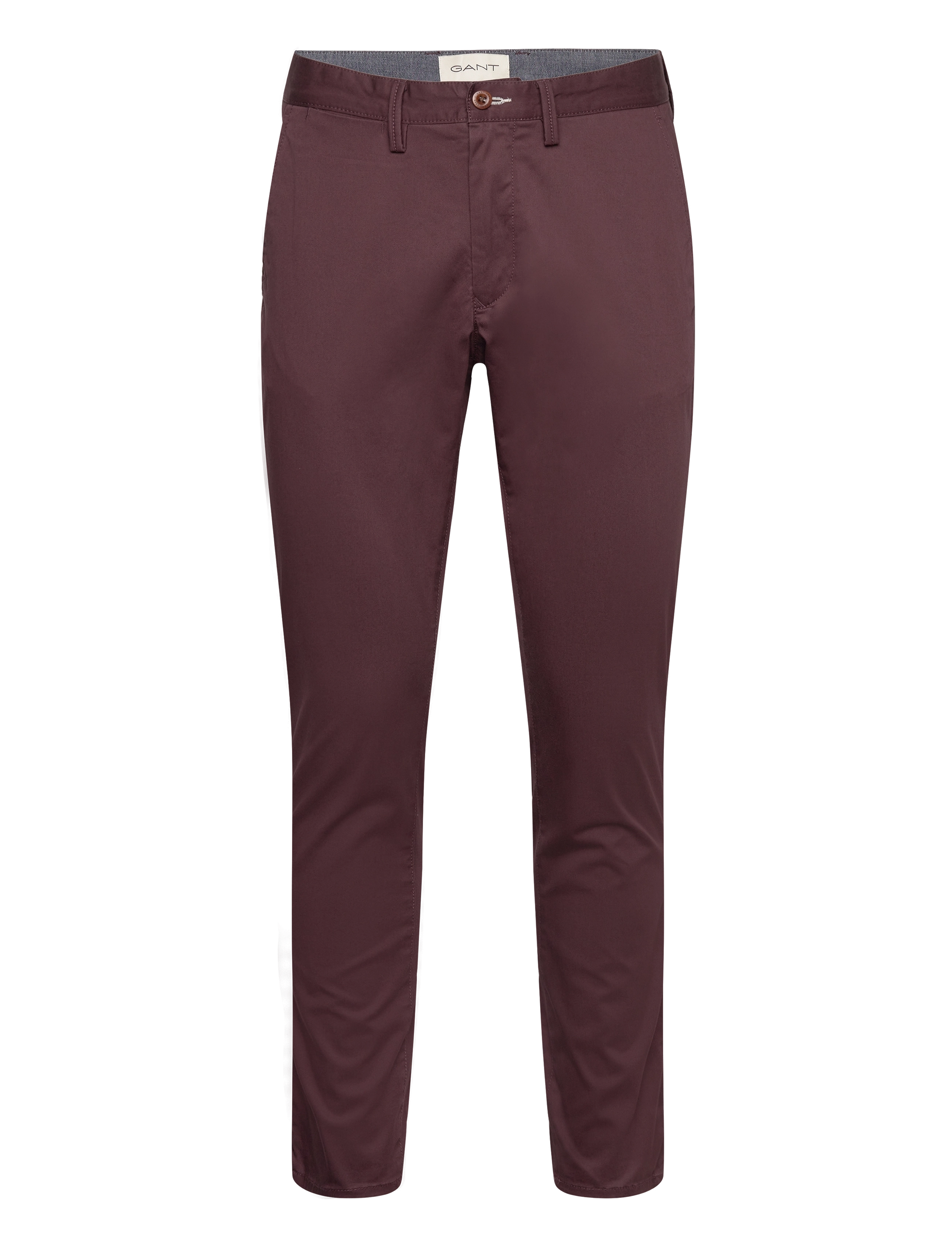 SLIM TWILL CHINOS - DARK MAHOGANY