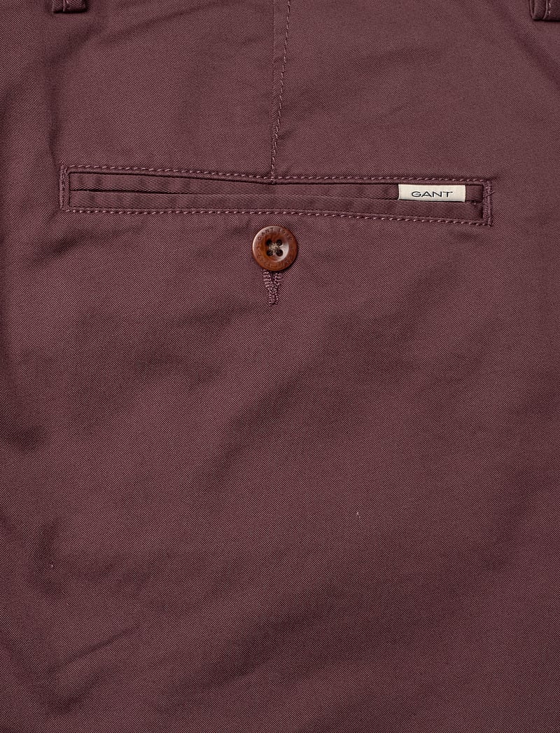 GANT - SLIM TWILL CHINOS - chinos - dark mahogany - 4