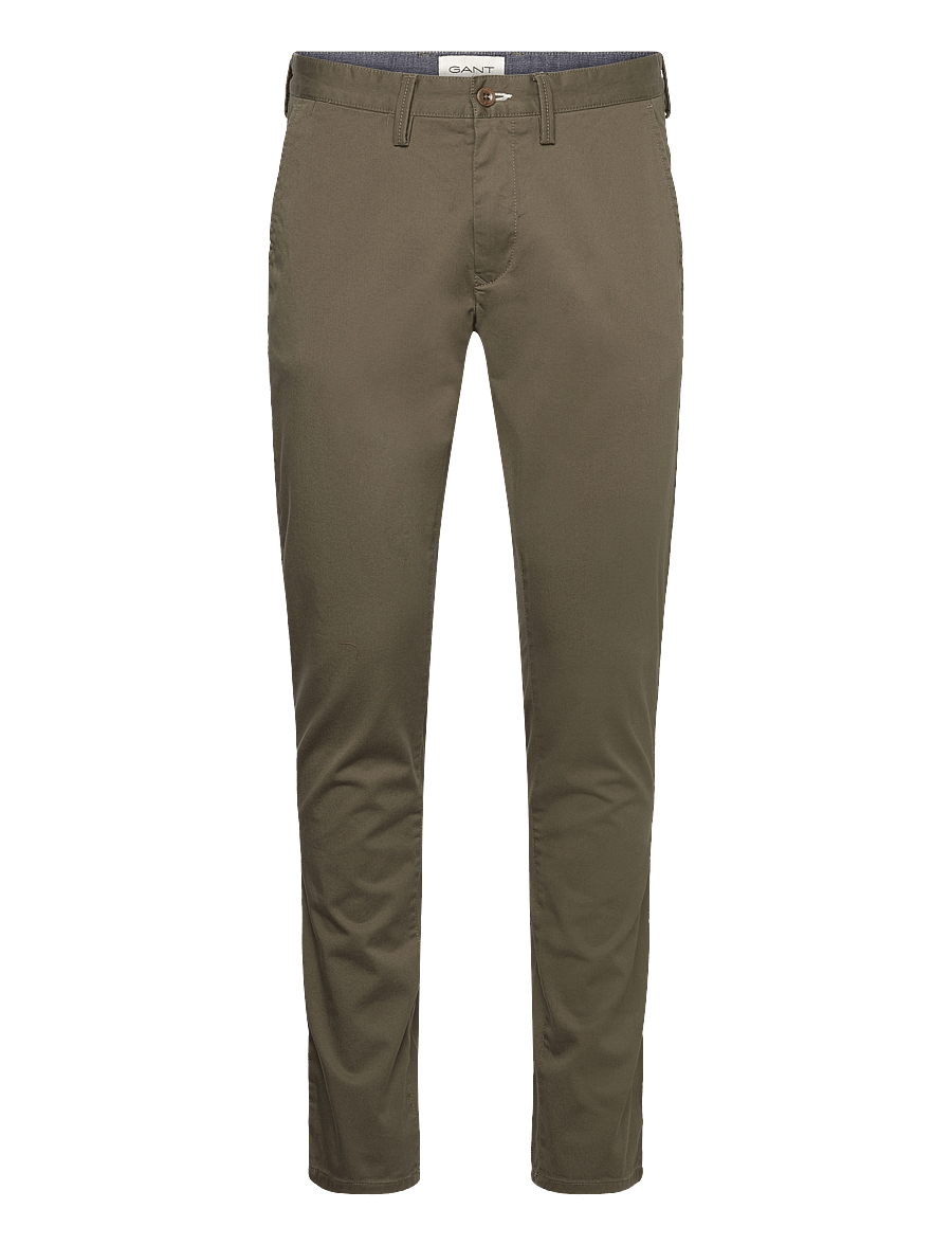 Gant - SLIM TWILL CHINOS - chinos - juniper green - 1