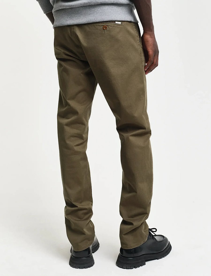 Gant - SLIM TWILL CHINOS - chinos - juniper green - 3