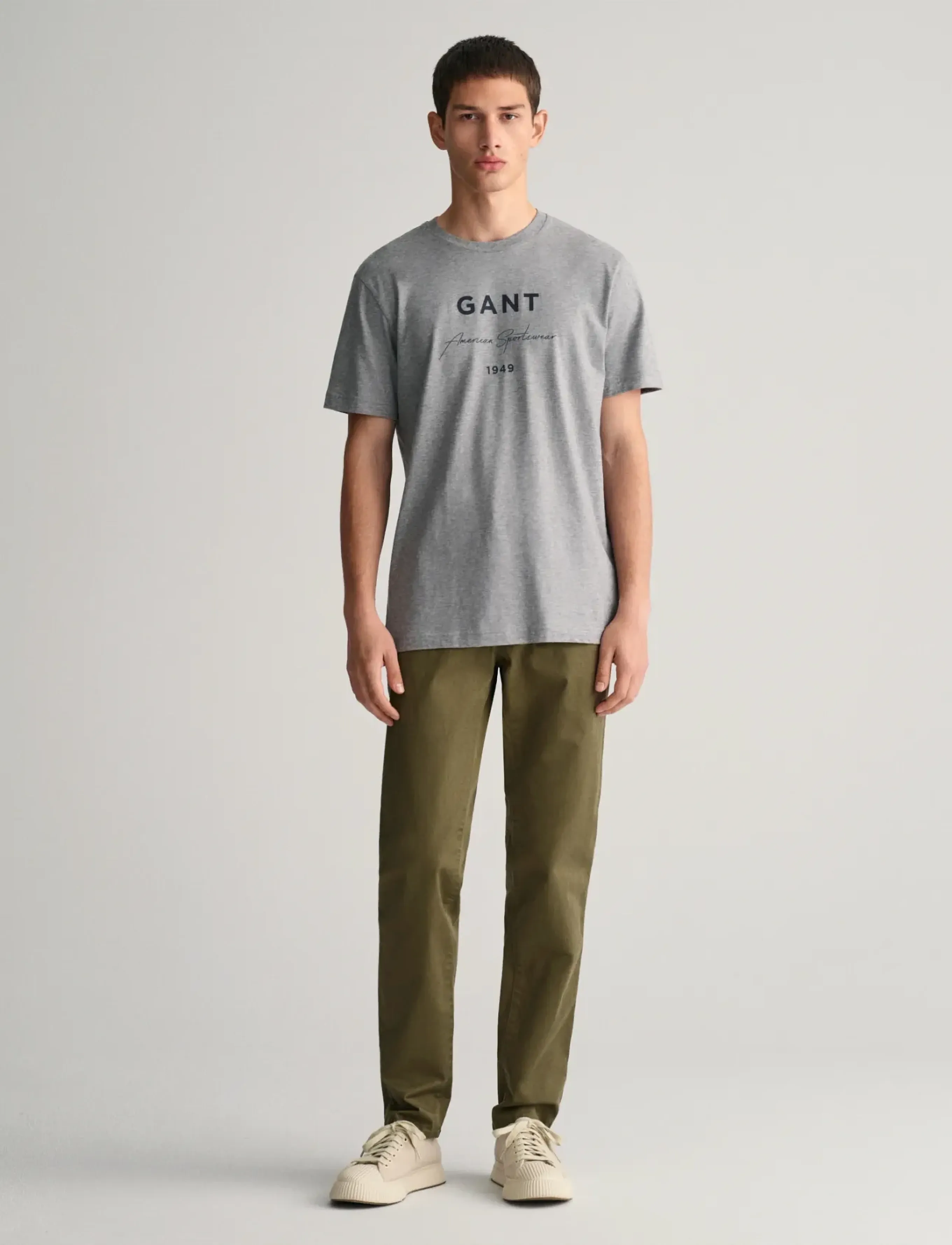 Gant - SLIM TWILL CHINOS - chinos - juniper green - 5