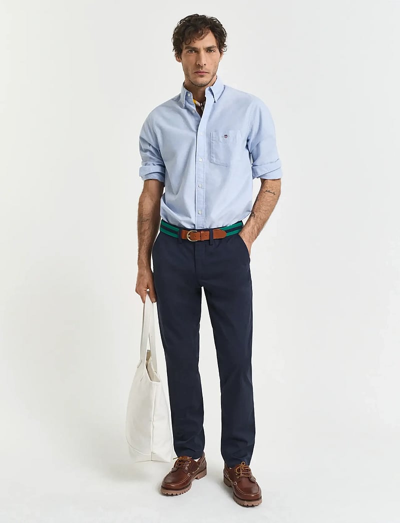 GANT - SLIM TWILL CHINOS - chino püksid - marine - 1