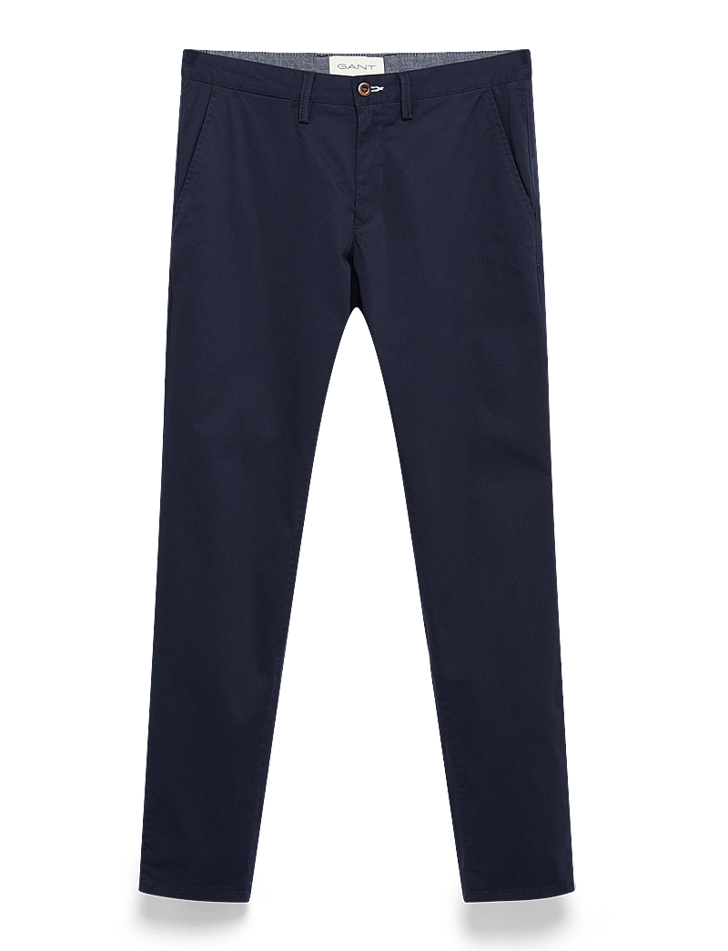 GANT - SLIM TWILL CHINOS - chinos - marine - 1