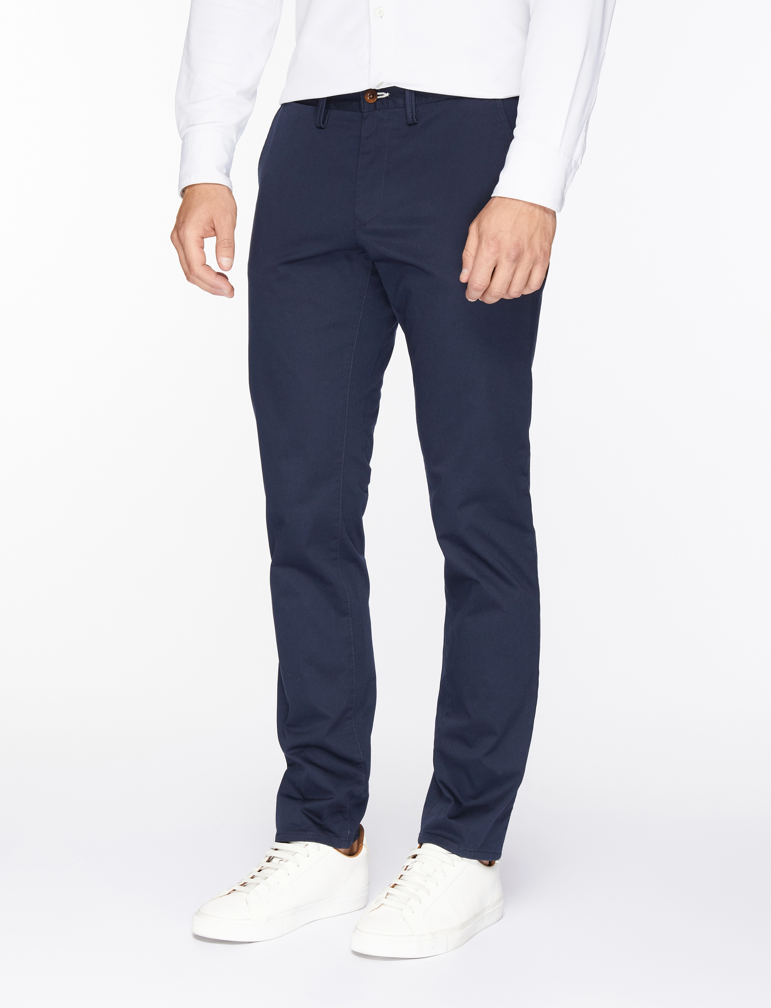 Gant SLIM TWILL CHINOS - Hosen - MARINE / navy