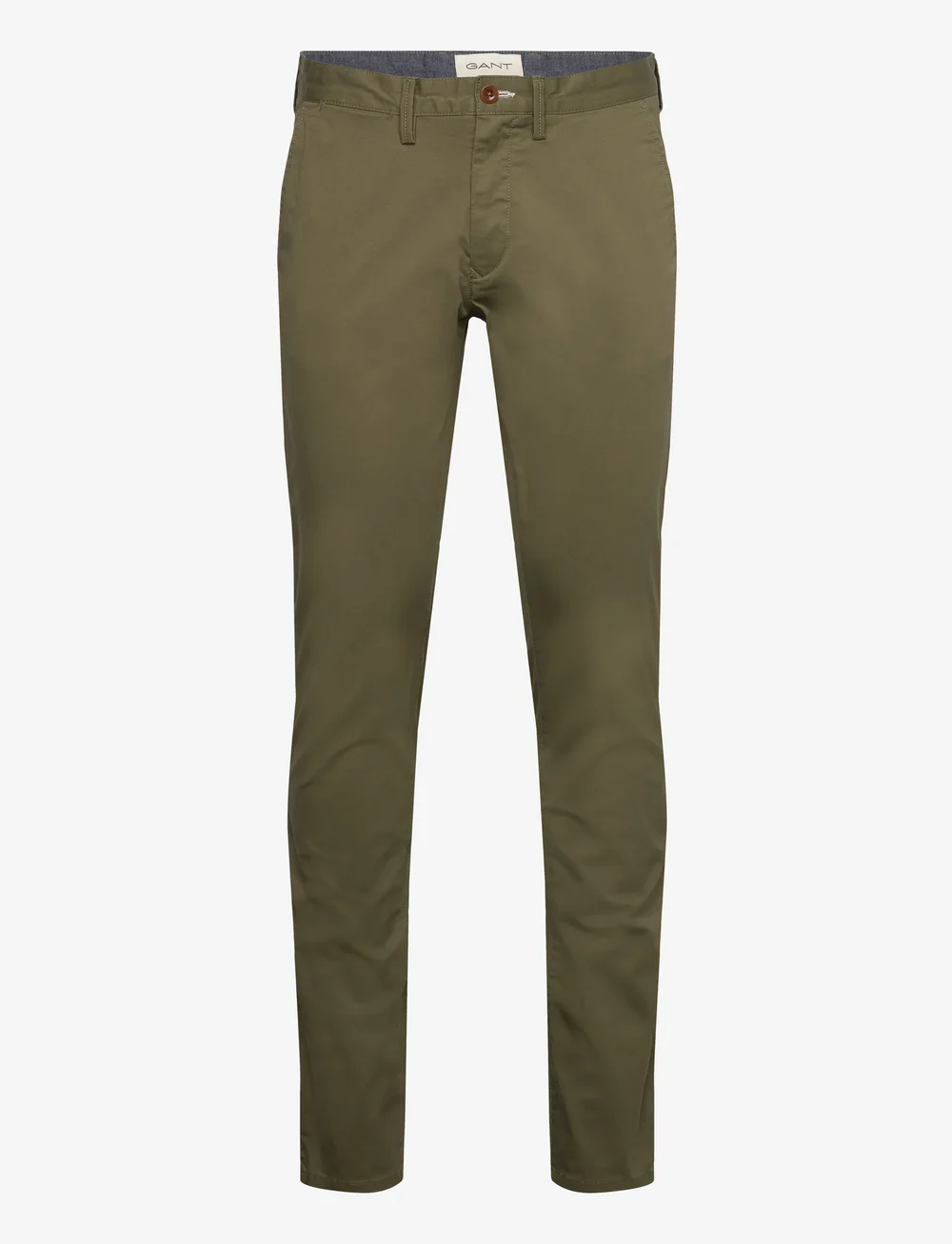 GANT - SLIM TWILL CHINOS - pantalons chino - moss green - 1