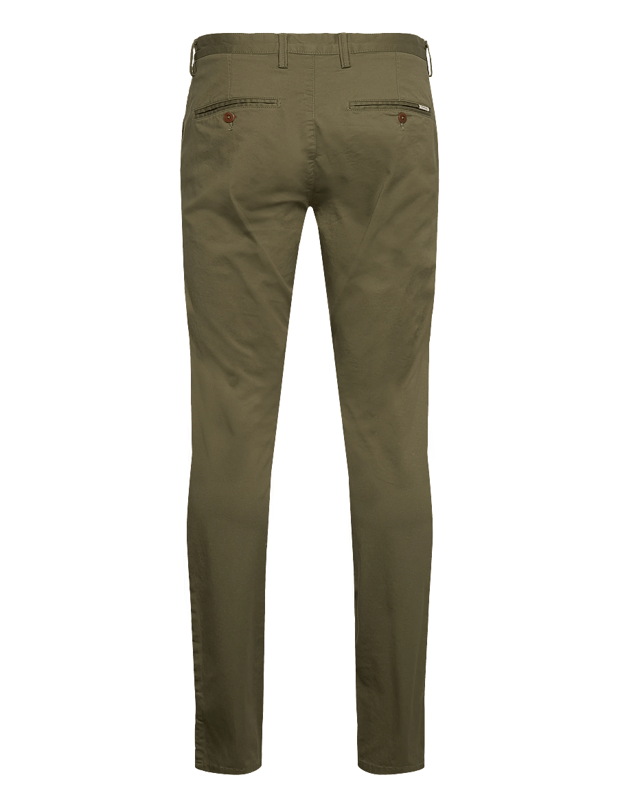 Gant - SLIM TWILL CHINOS - chinos - moss green - 2