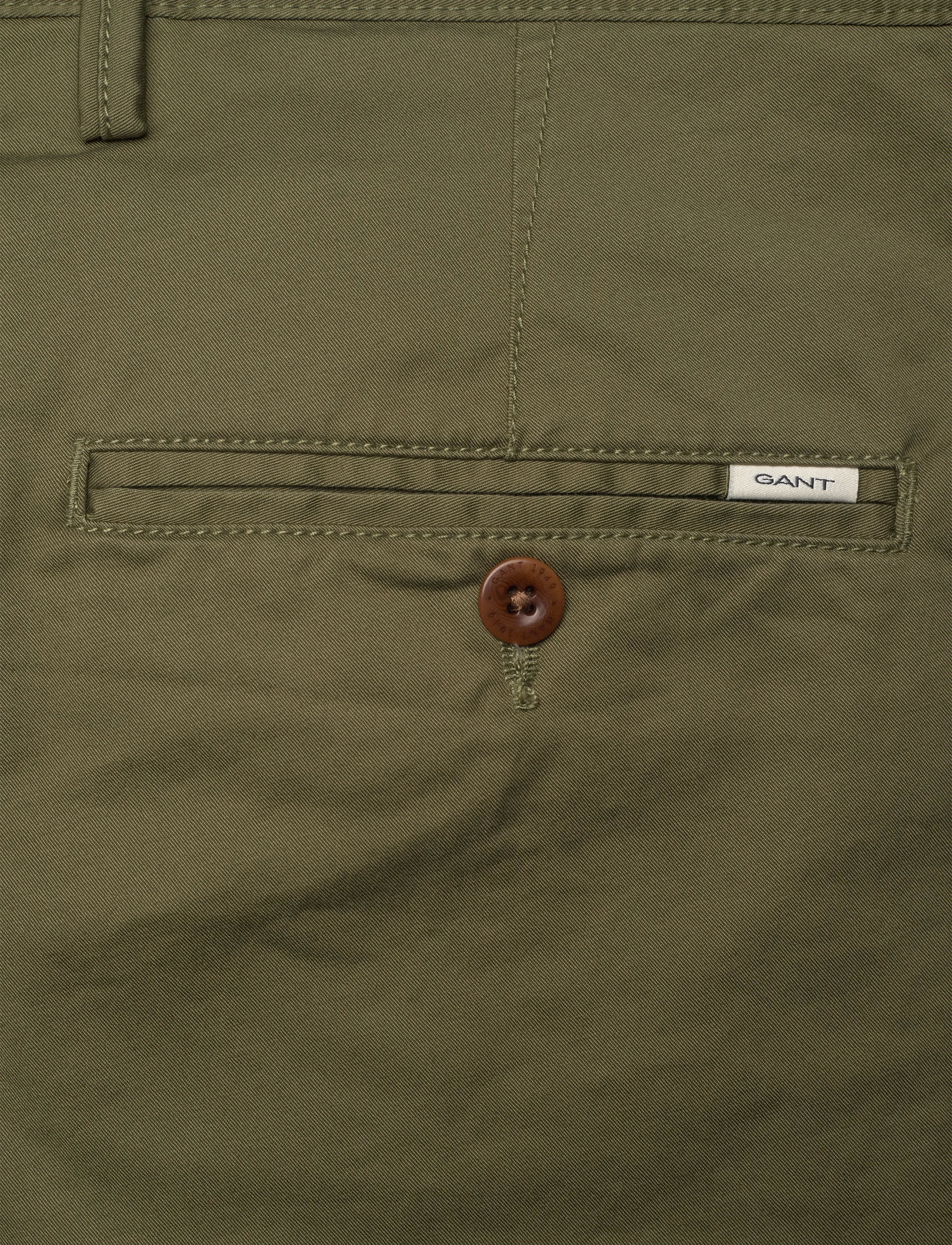 Gant - SLIM TWILL CHINOS - chinos - moss green - 3