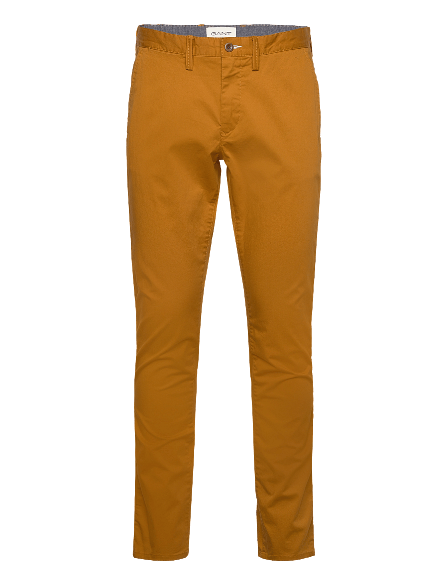 Gant - SLIM TWILL CHINOS - chinos - mustard brown - 1