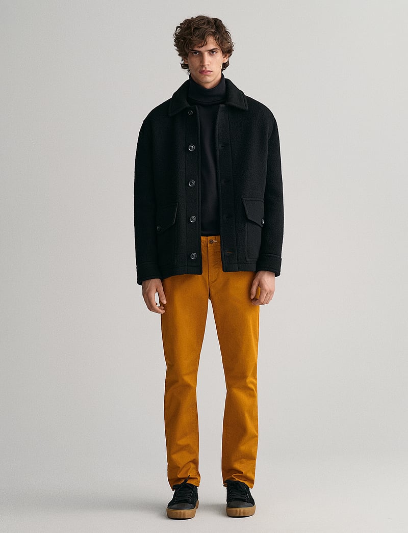 GANT - SLIM TWILL CHINOS - chinos - mustard brown - 0