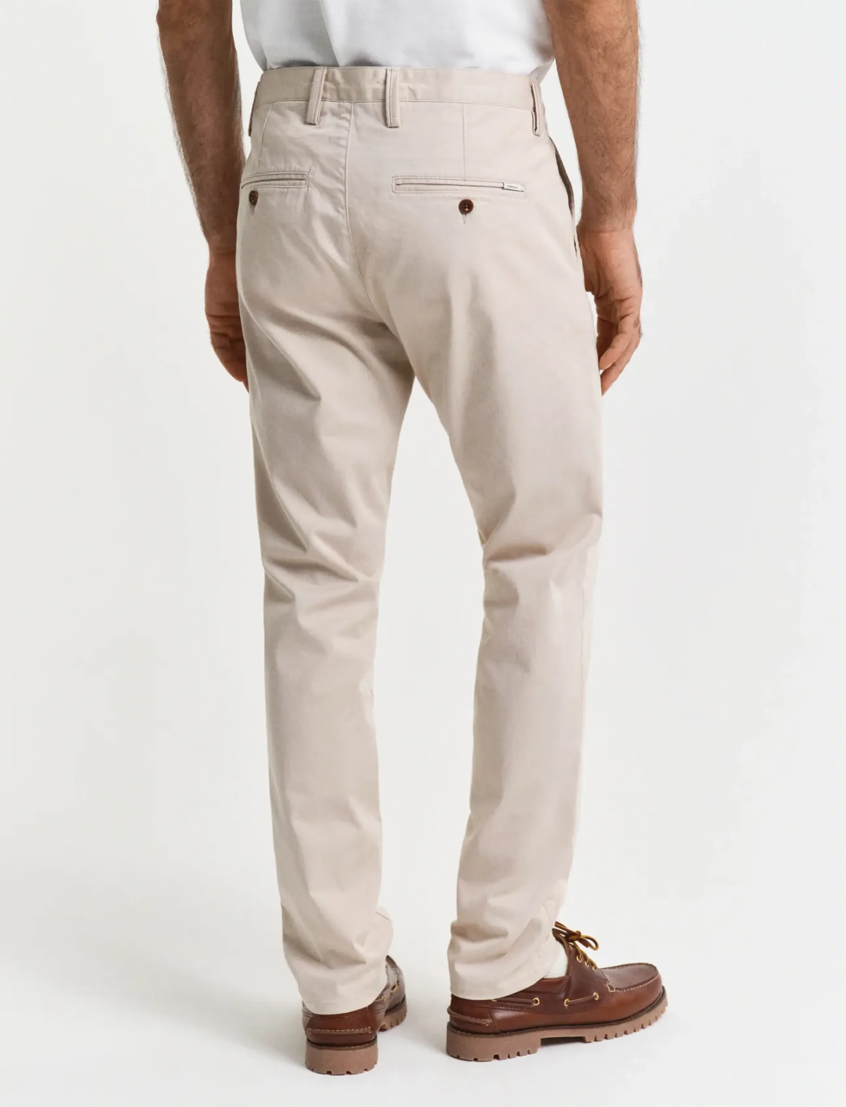 Gant - SLIM TWILL CHINOS - chinos - putty - 3