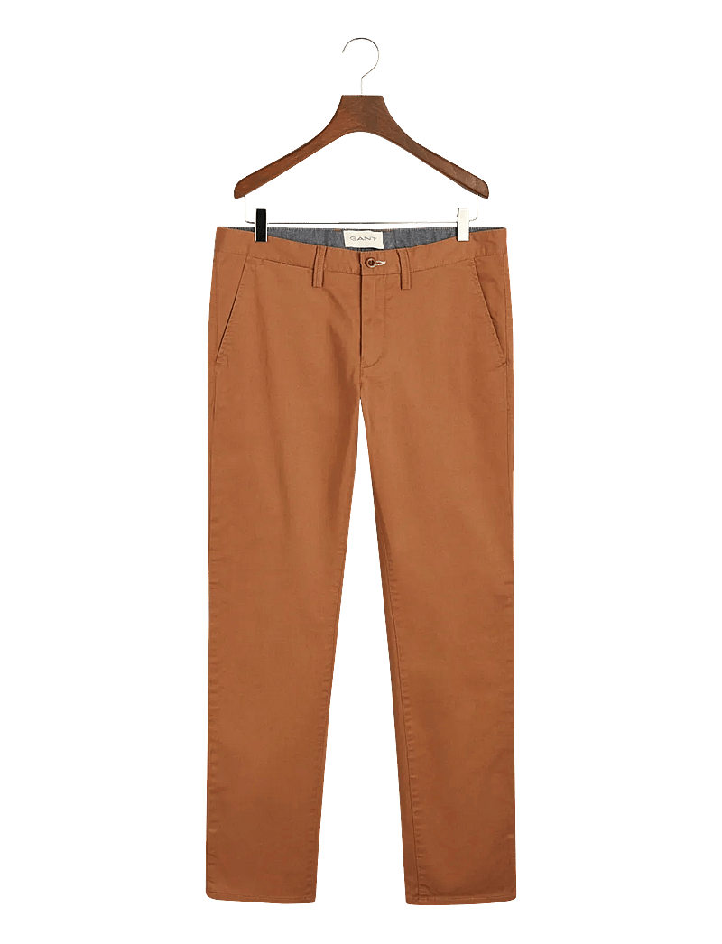 GANT - SLIM TWILL CHINOS - chinos - roasted walnut - 1
