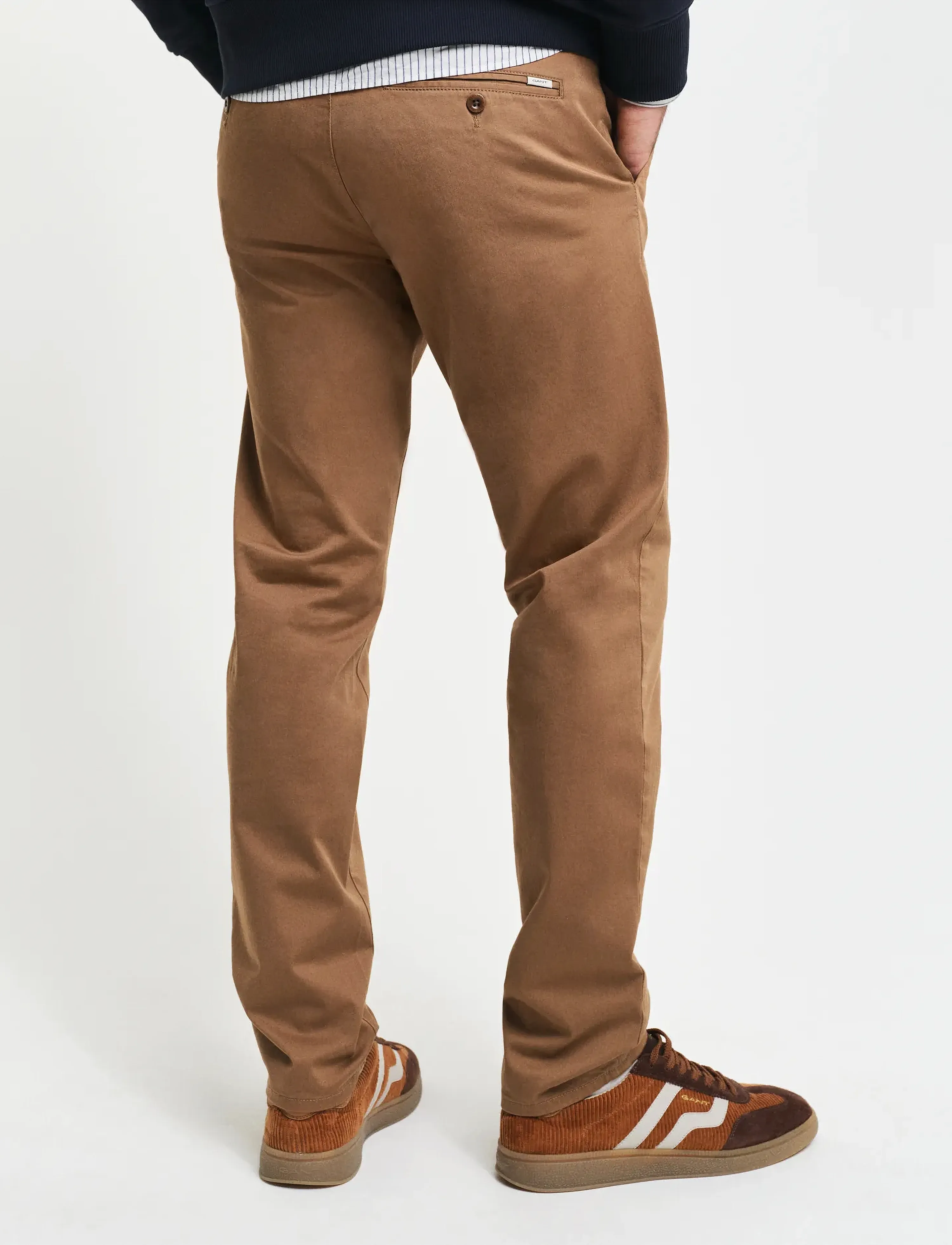 Gant - SLIM TWILL CHINOS - chinos - roasted walnut - 2