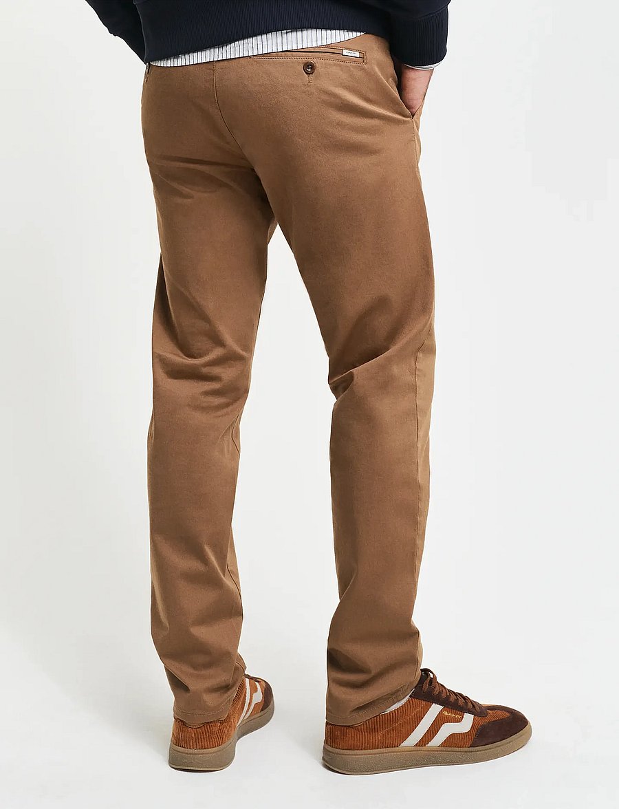 Gant - SLIM TWILL CHINOS - chinos - roasted walnut - 2