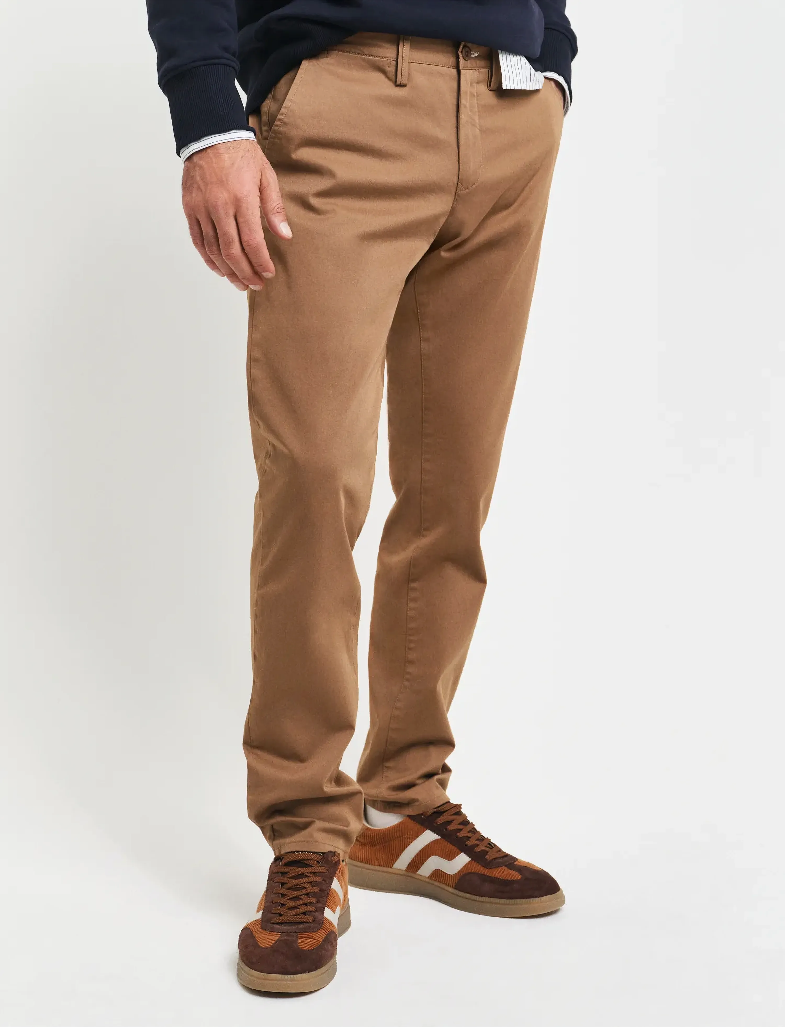 Gant - SLIM TWILL CHINOS - chinos - roasted walnut - 3