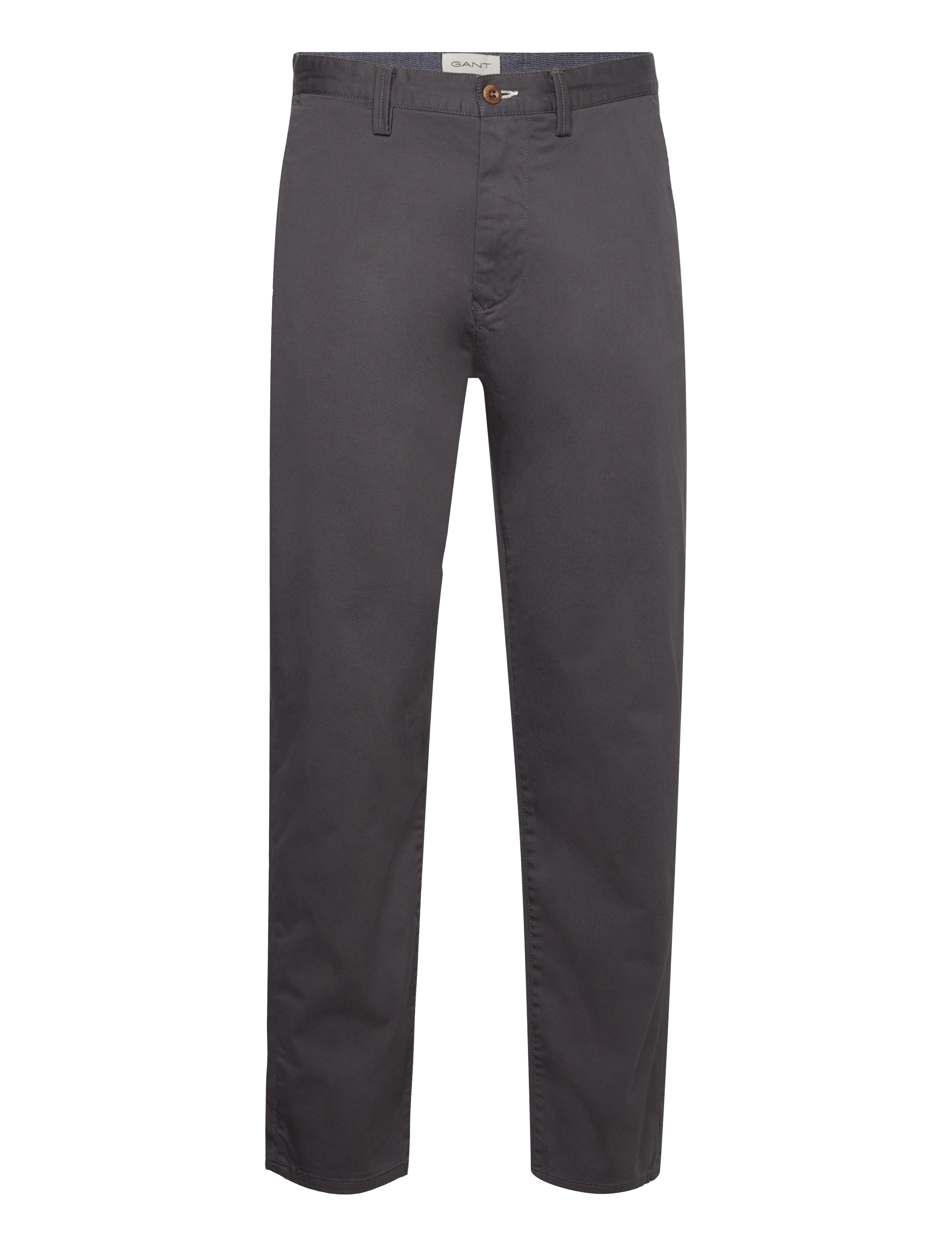 Gant REGULAR TWILL CHINOS - Bukser - ANTRACITE / grey