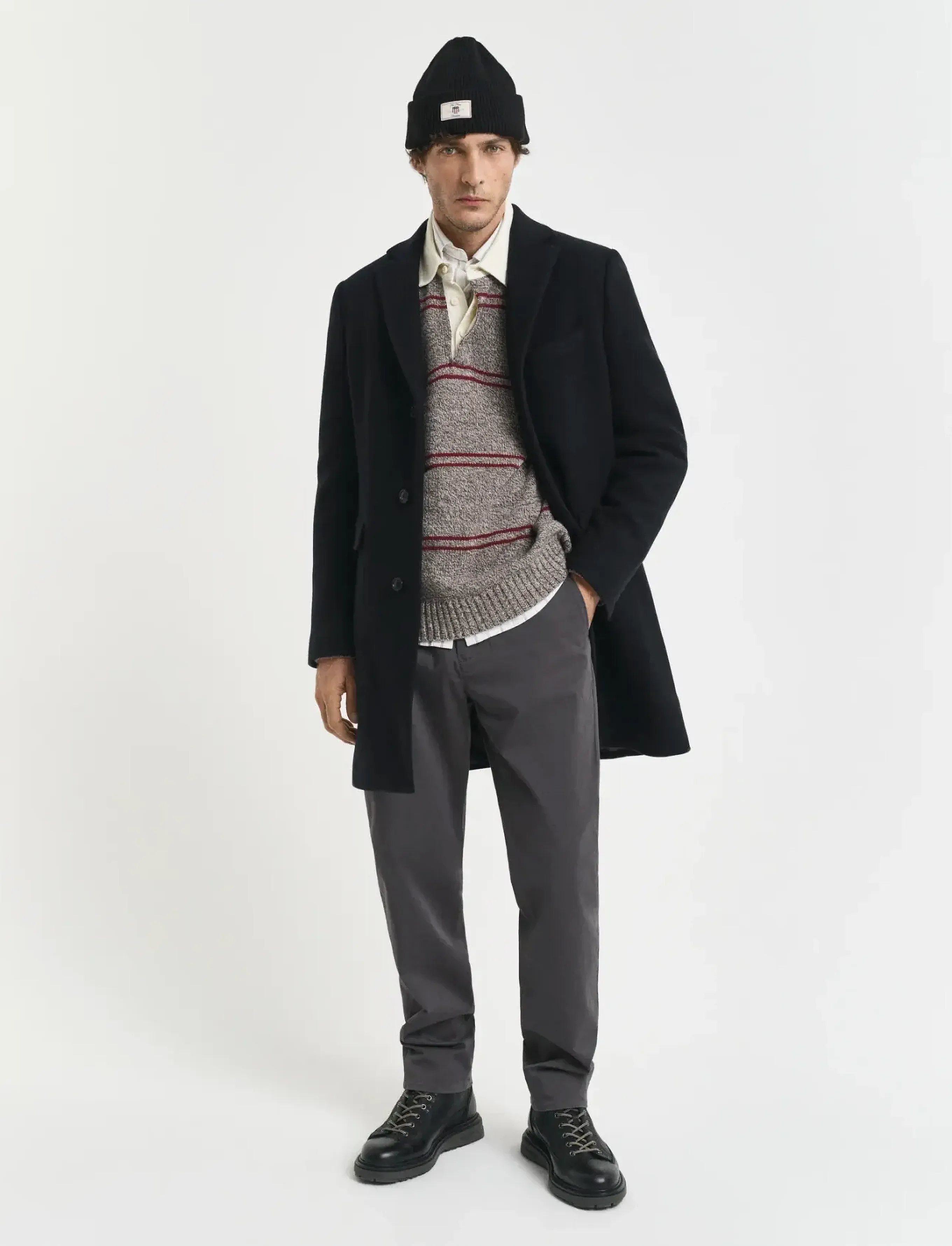 GANT REGULAR TWILL CHINOS - Bukser - ANTRACITE / grey