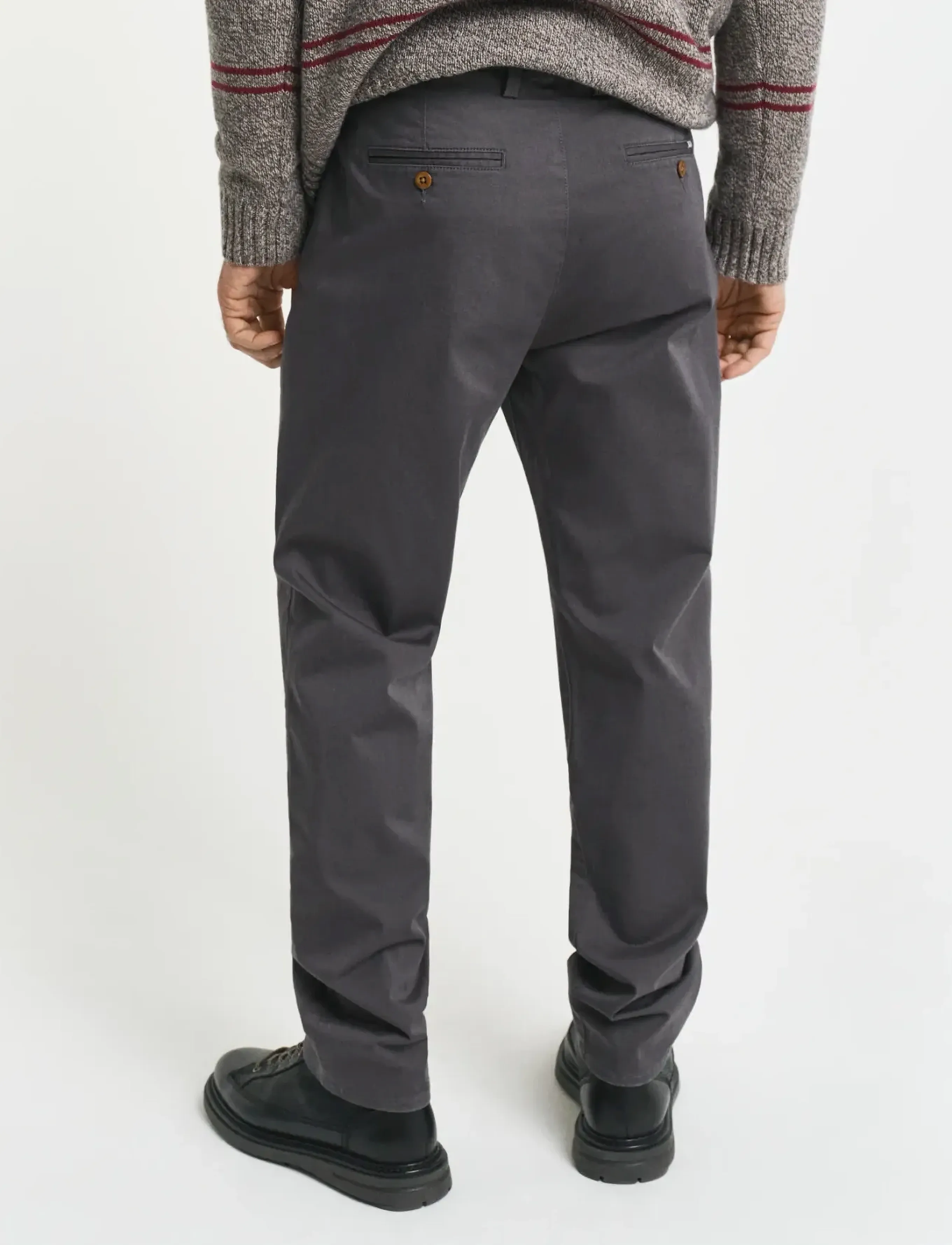 Gant - REGULAR TWILL CHINOS - chinos - antracite - 3