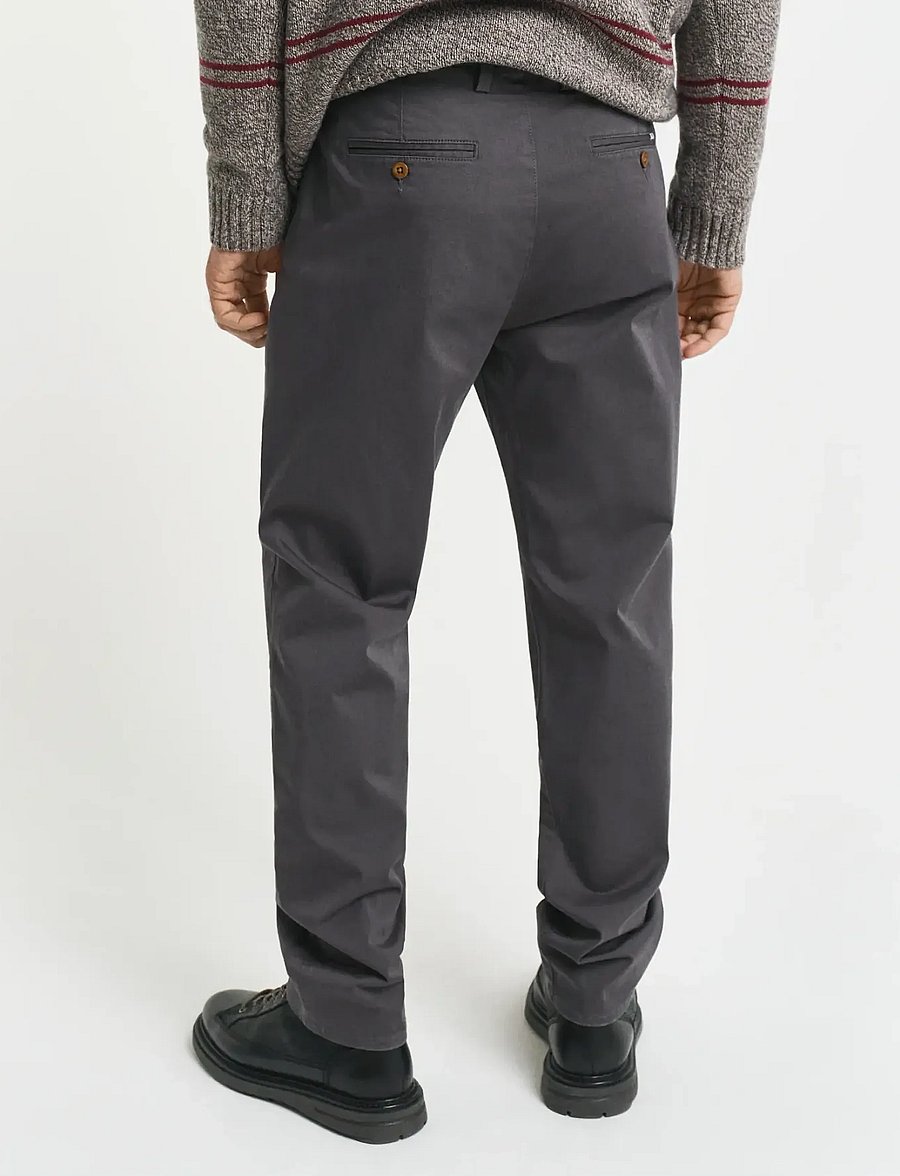 Gant - REGULAR TWILL CHINOS - chinos - antracite - 3
