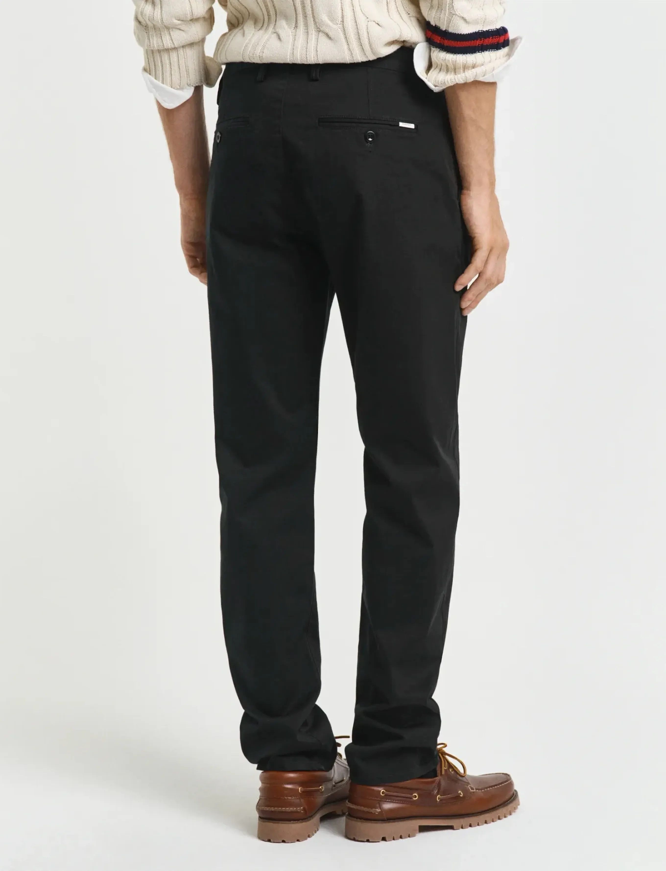 Gant - REGULAR TWILL CHINOS - chinos - black - 3