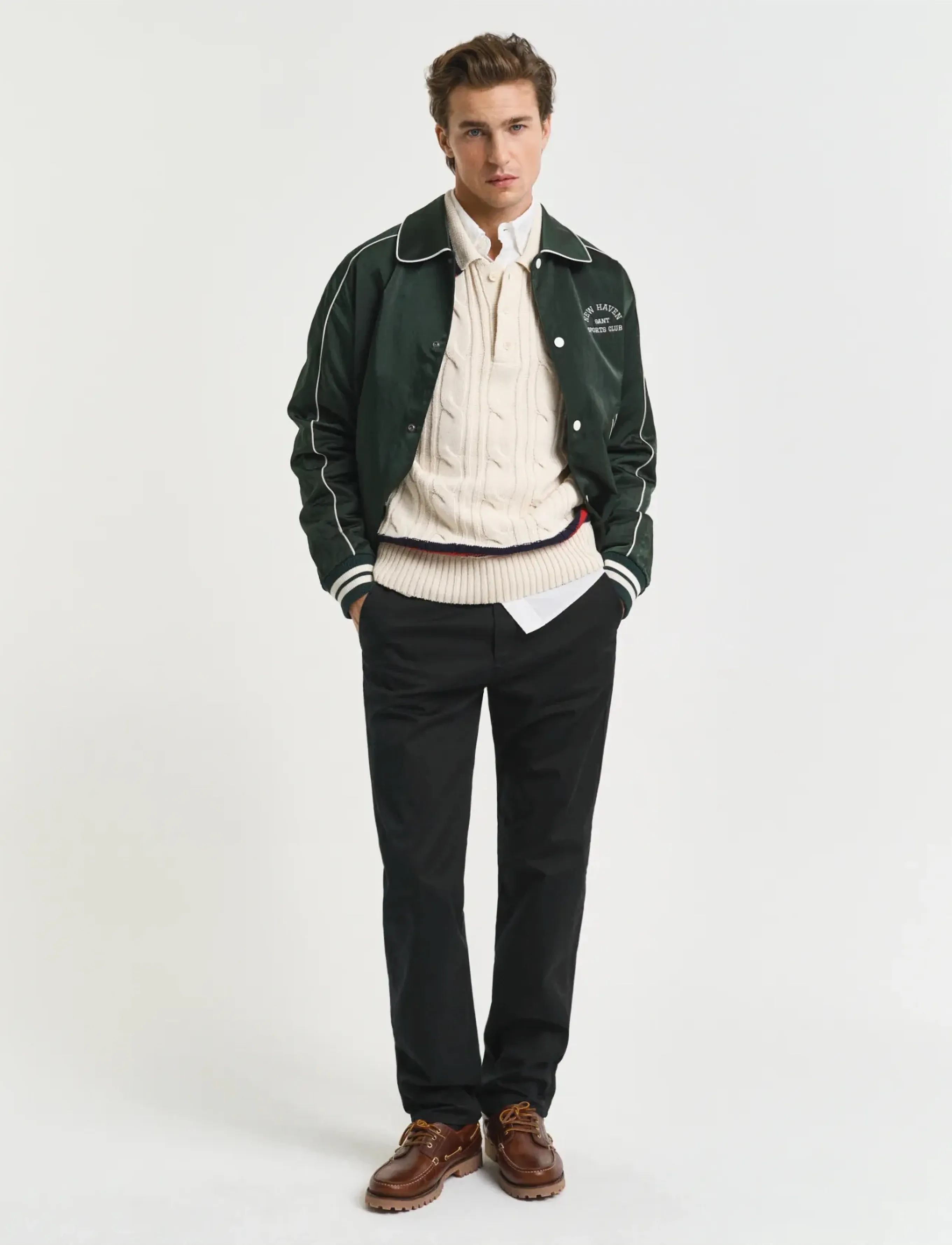 Gant - REGULAR TWILL CHINOS - chinos - black - 5