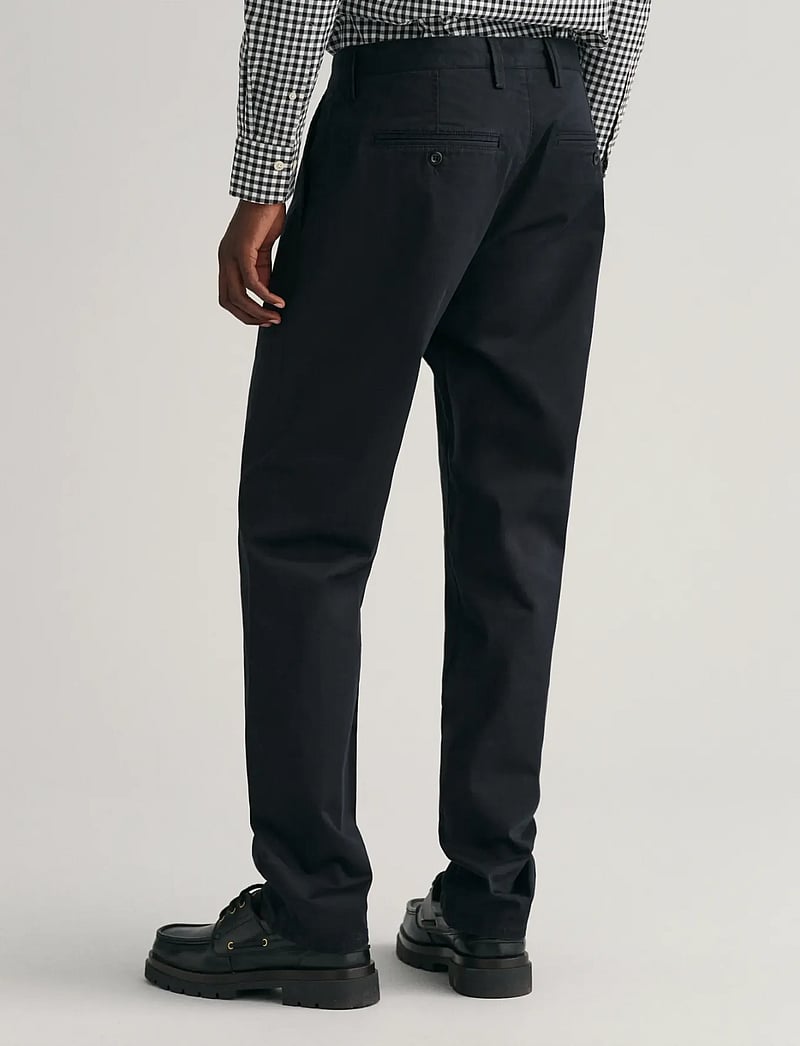 Gant - REGULAR TWILL CHINOS - chino püksid - black - 5