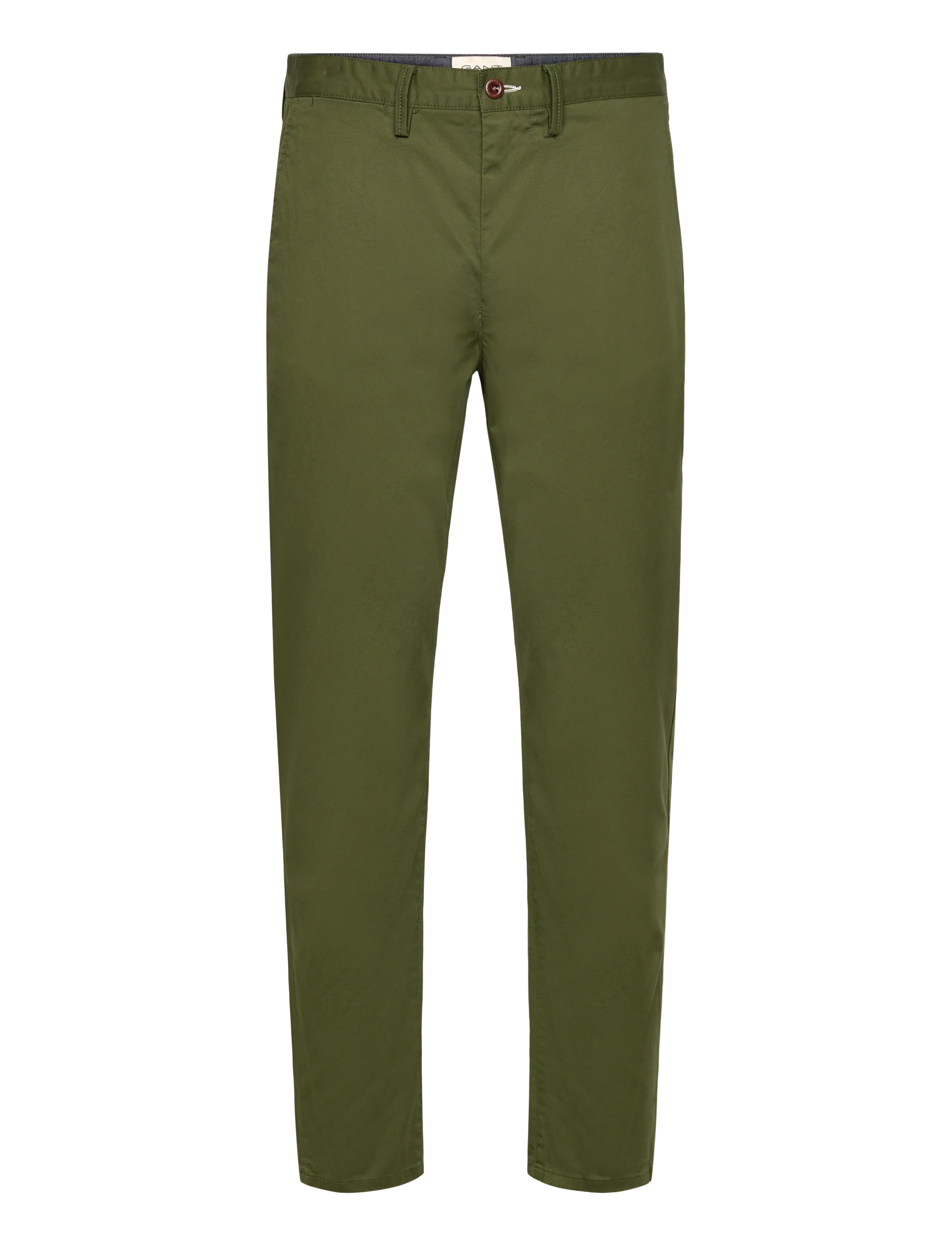 Gant REGULAR TWILL CHINOS - Bukser - COUNTRY GREEN / khaki/green