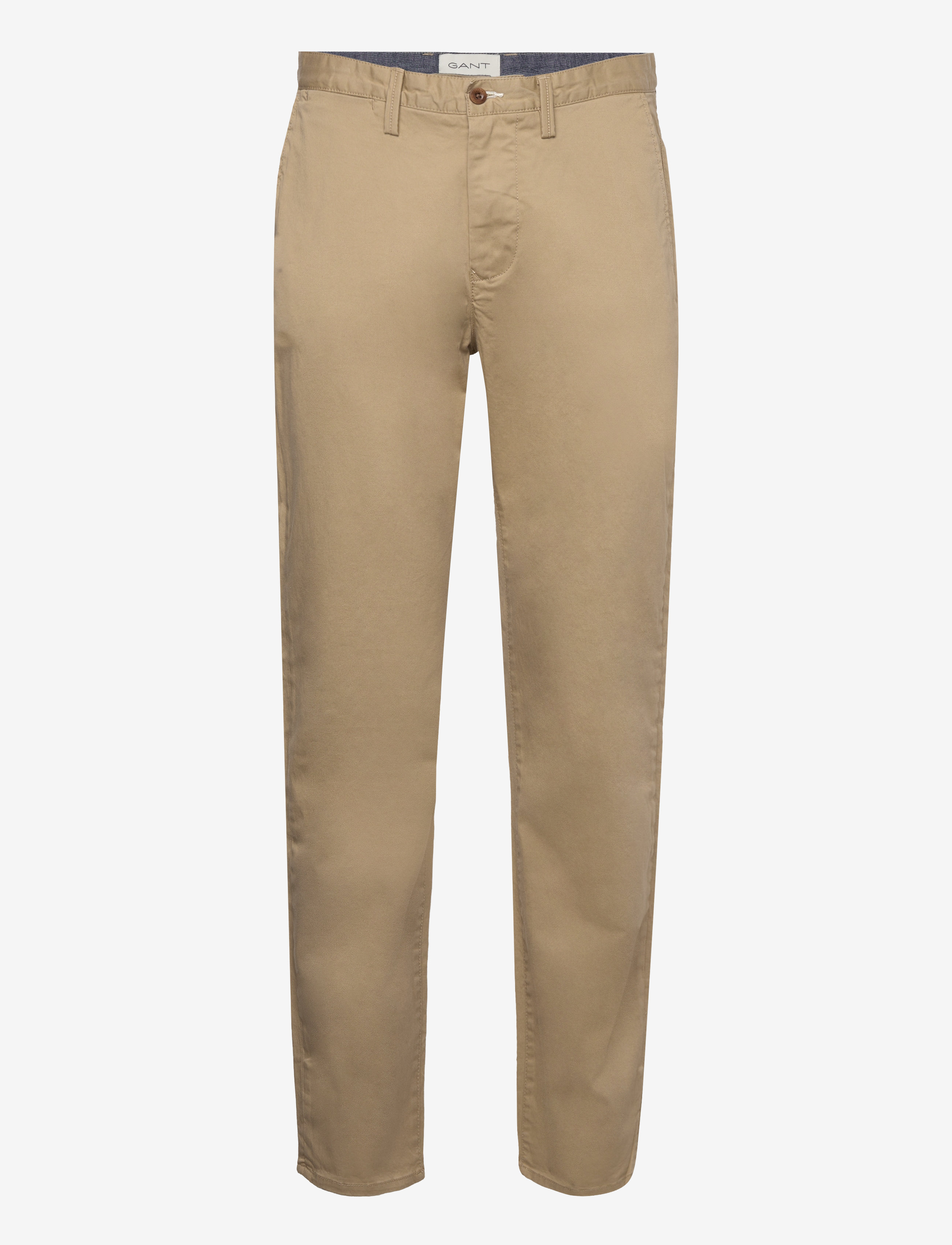 Gant REGULAR TWILL CHINOS - Bukser - DARK KHAKI / beige