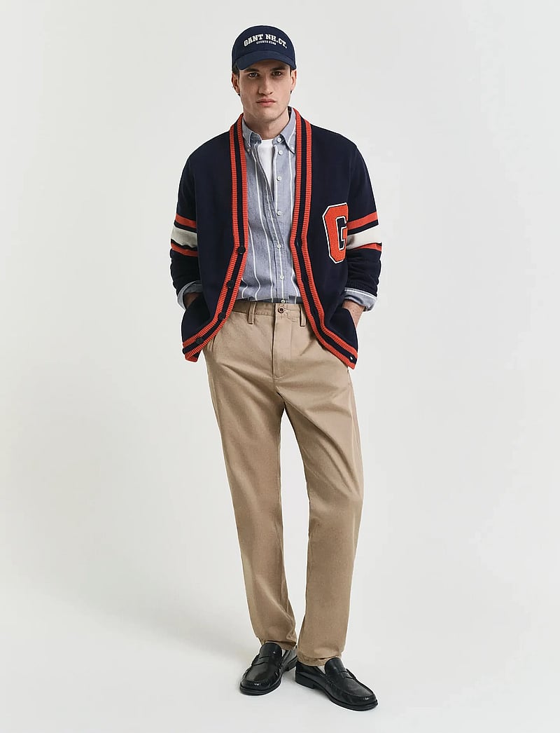 GANT - REGULAR TWILL CHINOS - chinos - dark khaki - 0