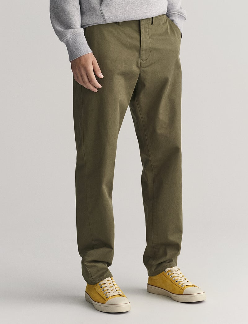 GANT - REGULAR TWILL CHINOS - chino püksid - juniper green - 4