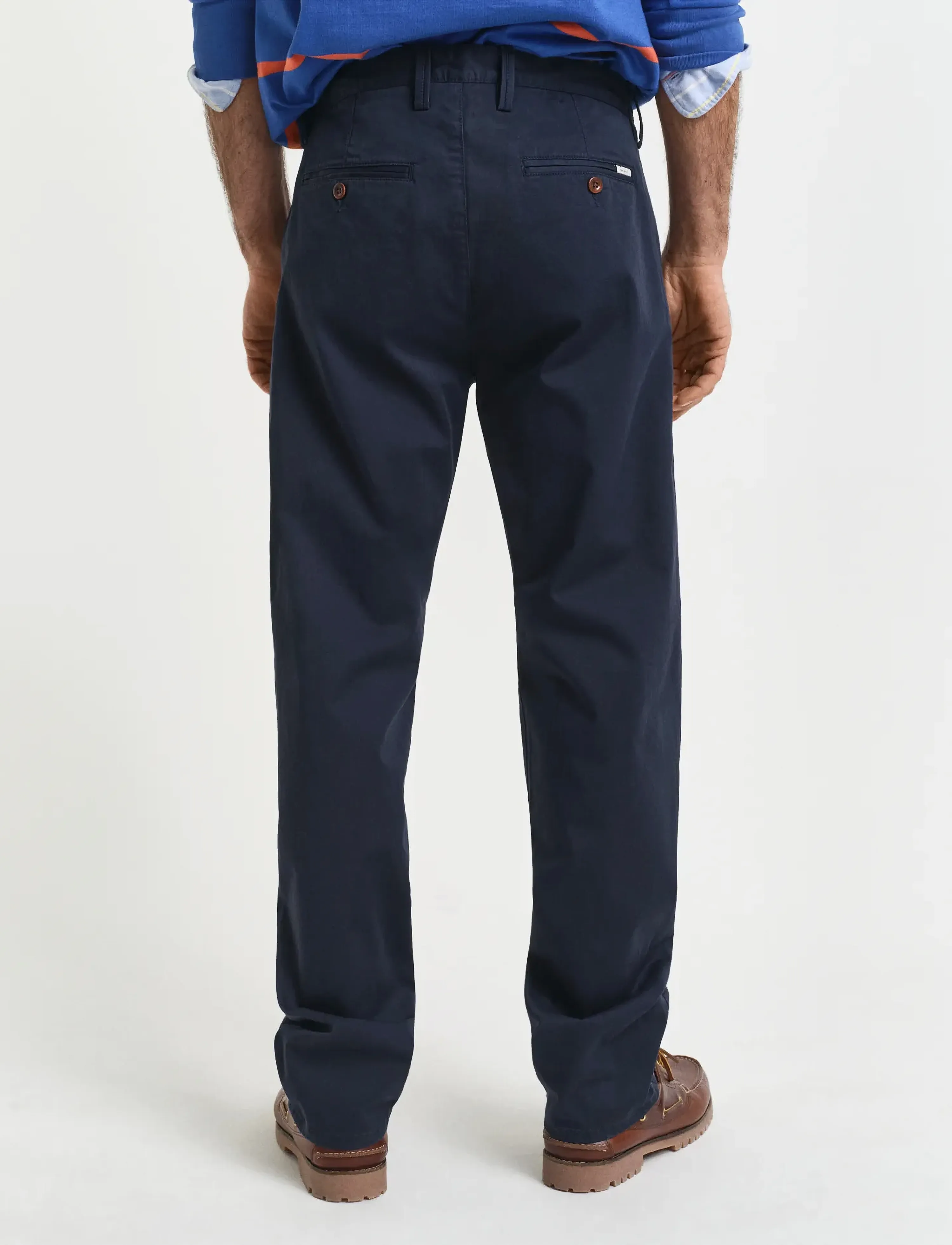 Gant - REGULAR TWILL CHINOS - chino püksid - marine - 3