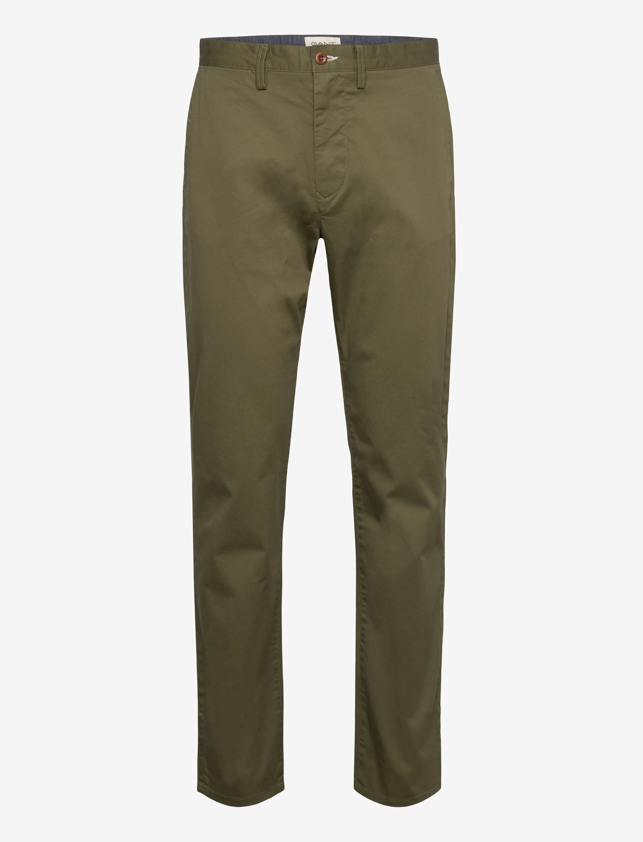 Gant - REGULAR TWILL CHINOS - chino püksid - moss green - 1