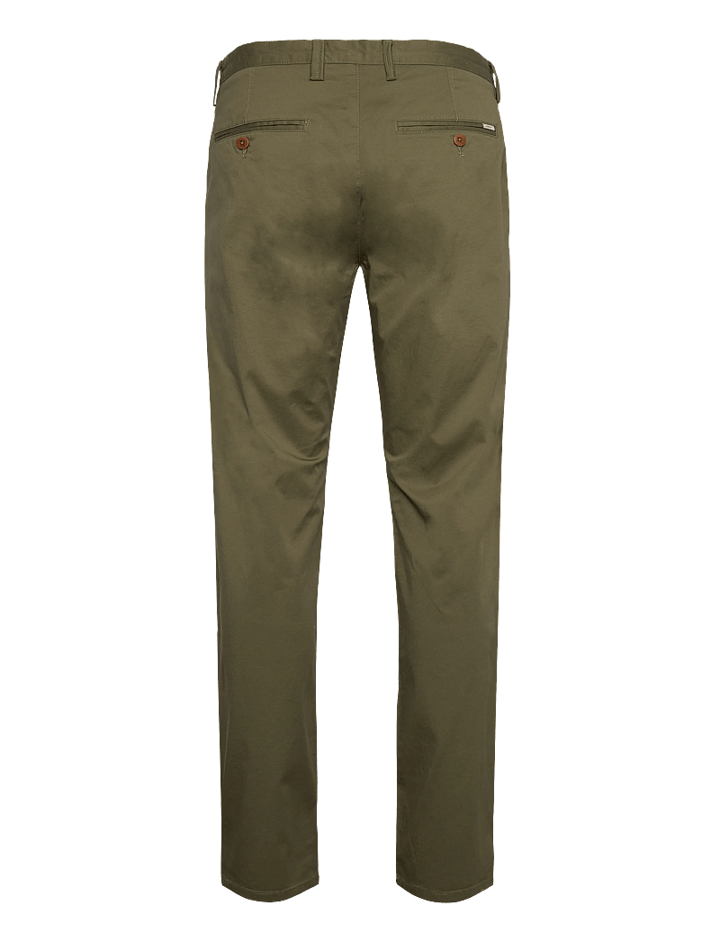 Gant - REGULAR TWILL CHINOS - chino püksid - moss green - 2