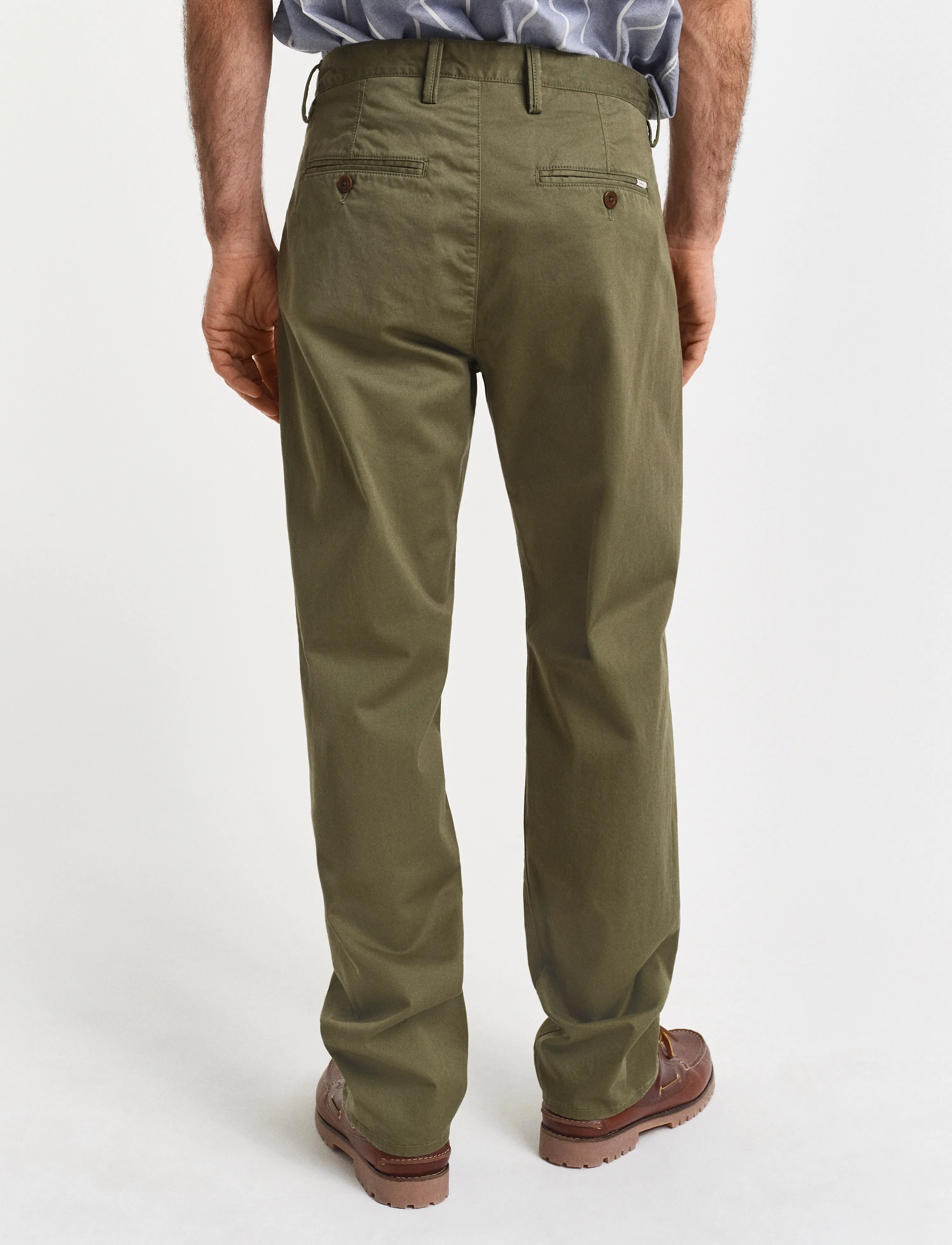 Gant - REGULAR TWILL CHINOS - chinos - moss green - 3