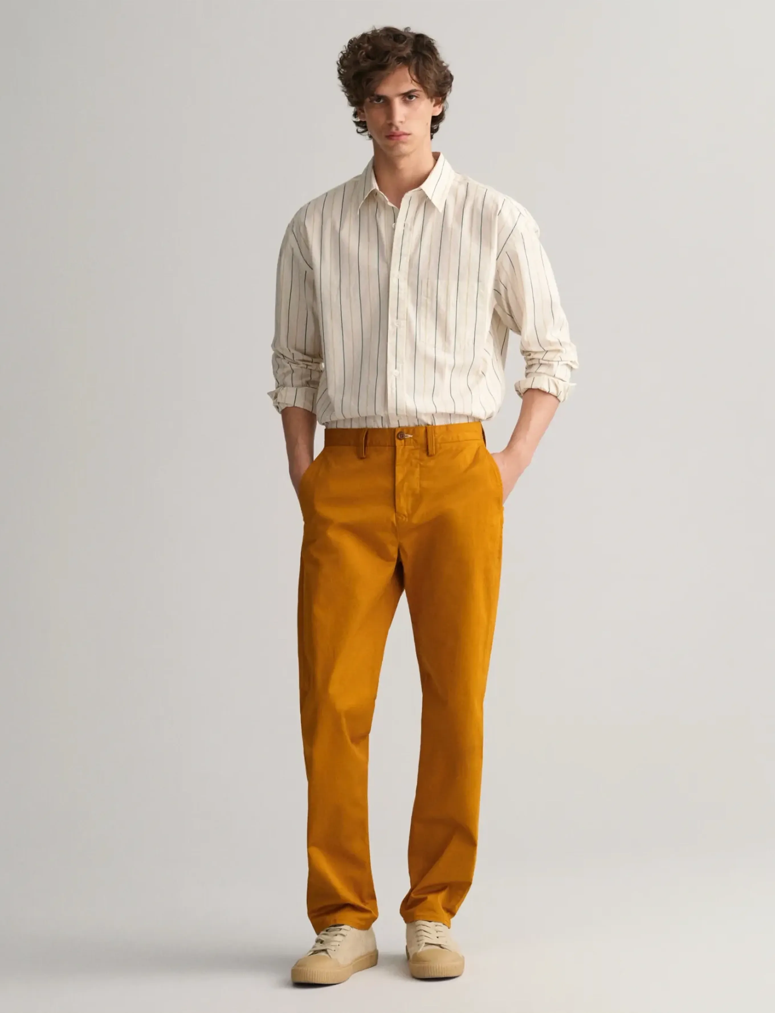 Gant - REGULAR TWILL CHINOS - chinos - mustard brown - 5