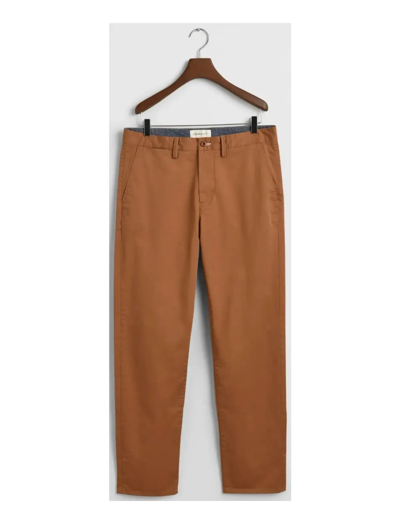 GANT REGULAR TWILL CHINOS - Byxor - ROASTED WALNUT / brown