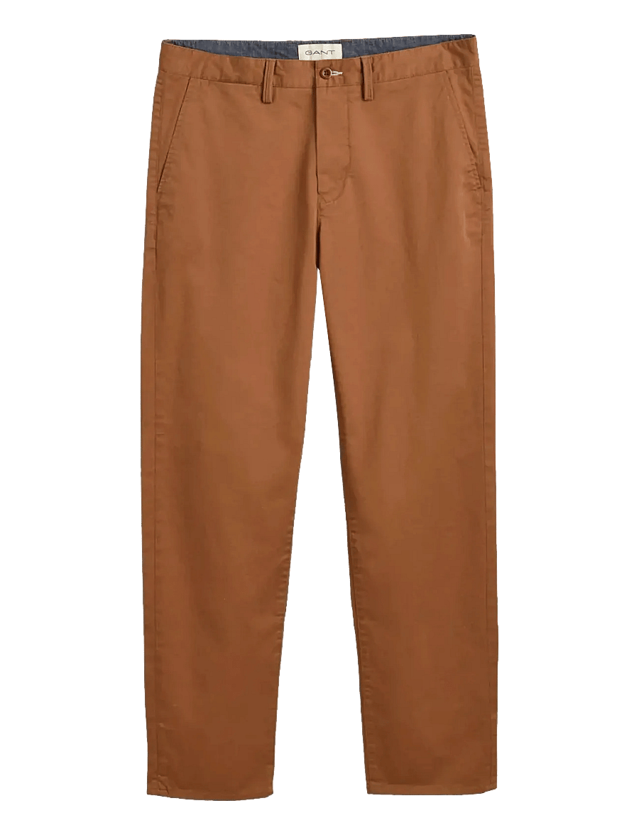 Gant - REGULAR TWILL CHINOS - chinos - roasted walnut - 1