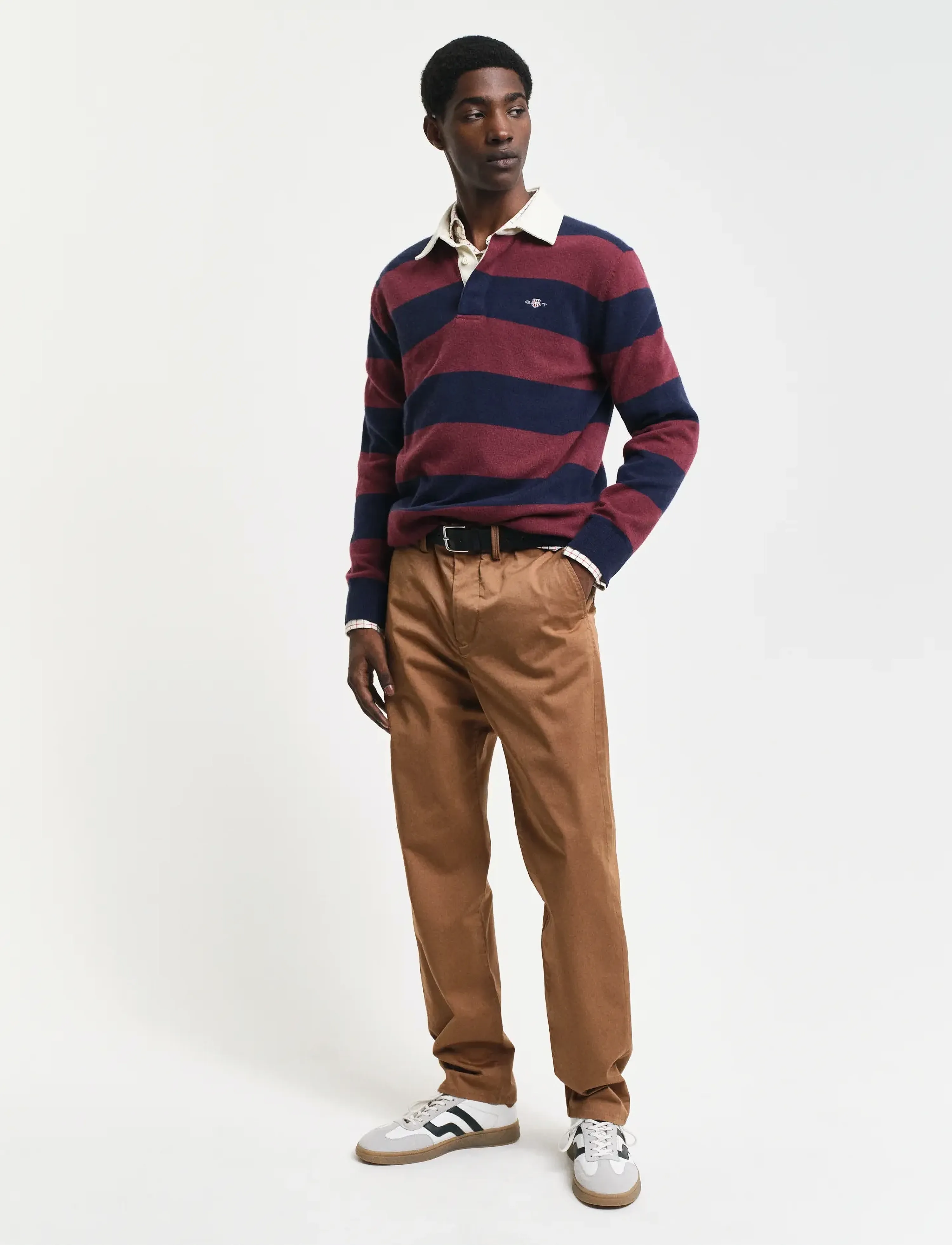 Gant REGULAR TWILL CHINOS - Gant - ROASTED WALNUT / brown