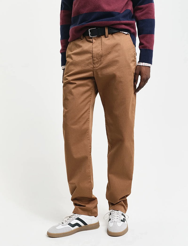 GANT - REGULAR TWILL CHINOS - chinos - roasted walnut - 3