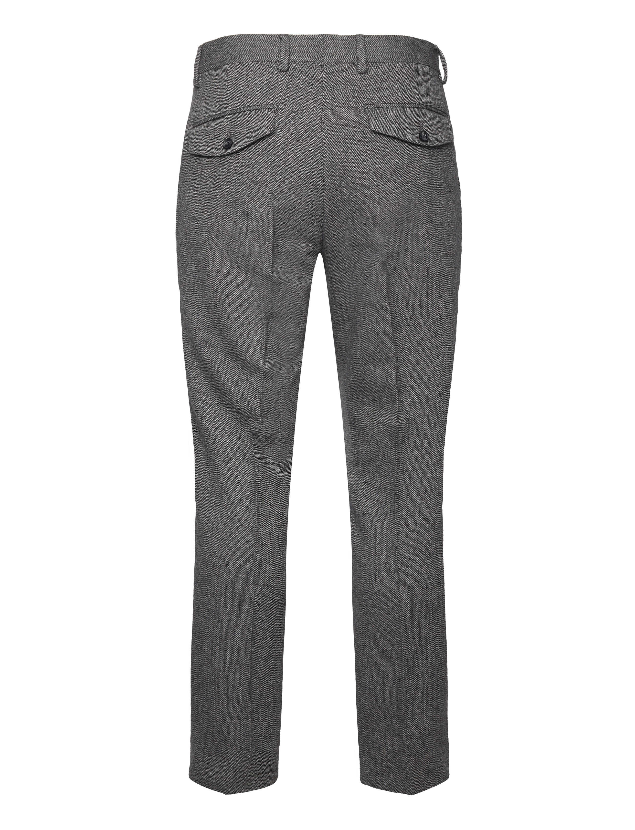 GANT - TAPERED HERRINGBONE PANTS - black - 1
