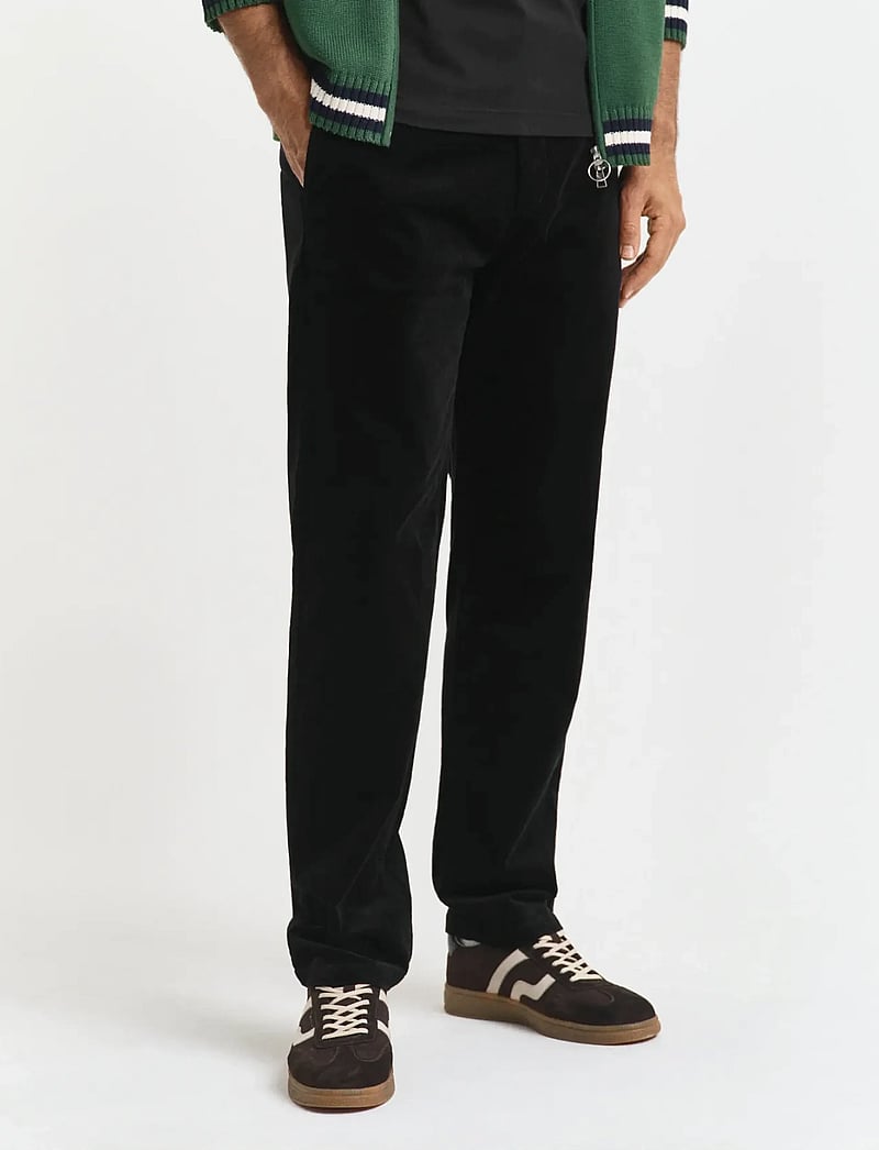 GANT - REGULAR CORD CHINOS - chinos - black - 3