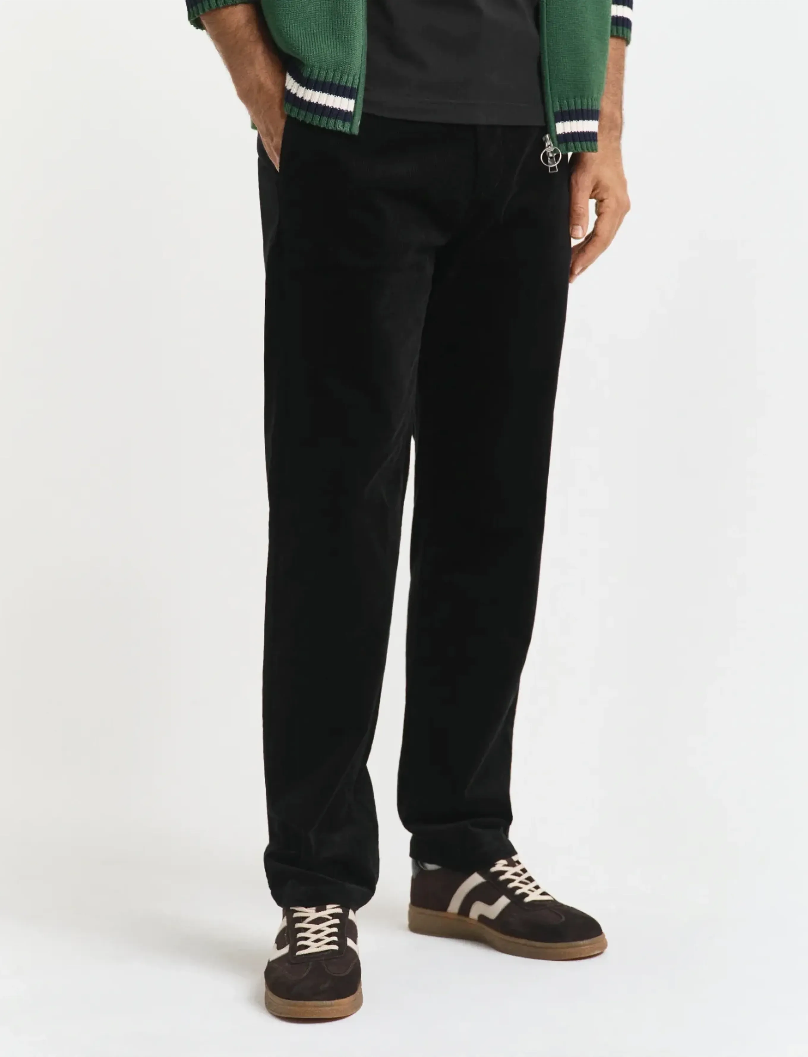 Gant - REGULAR CORD CHINOS - chinos - black - 3