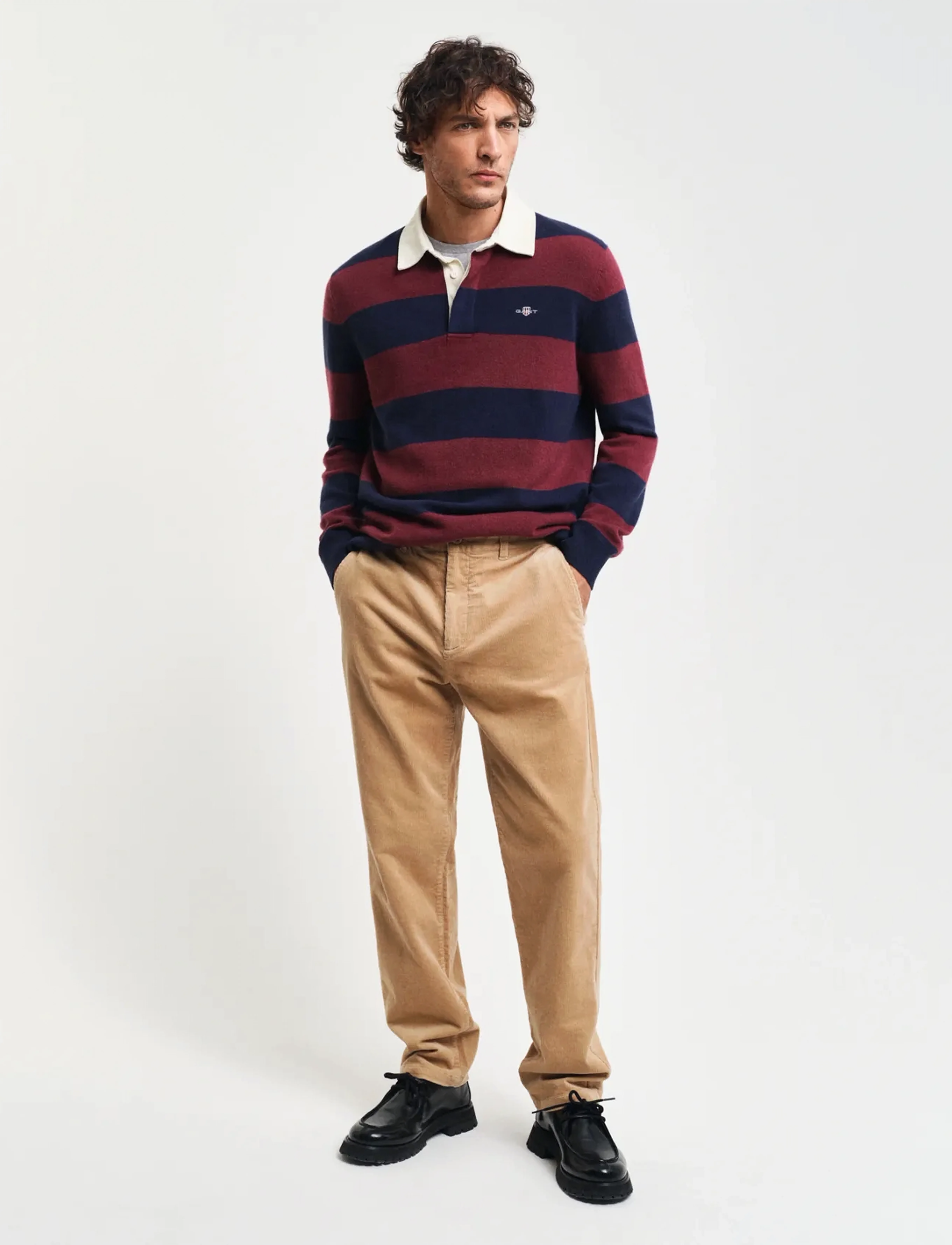 Gant REGULAR CORD CHINOS - Gant - DARK KHAKI / beige
