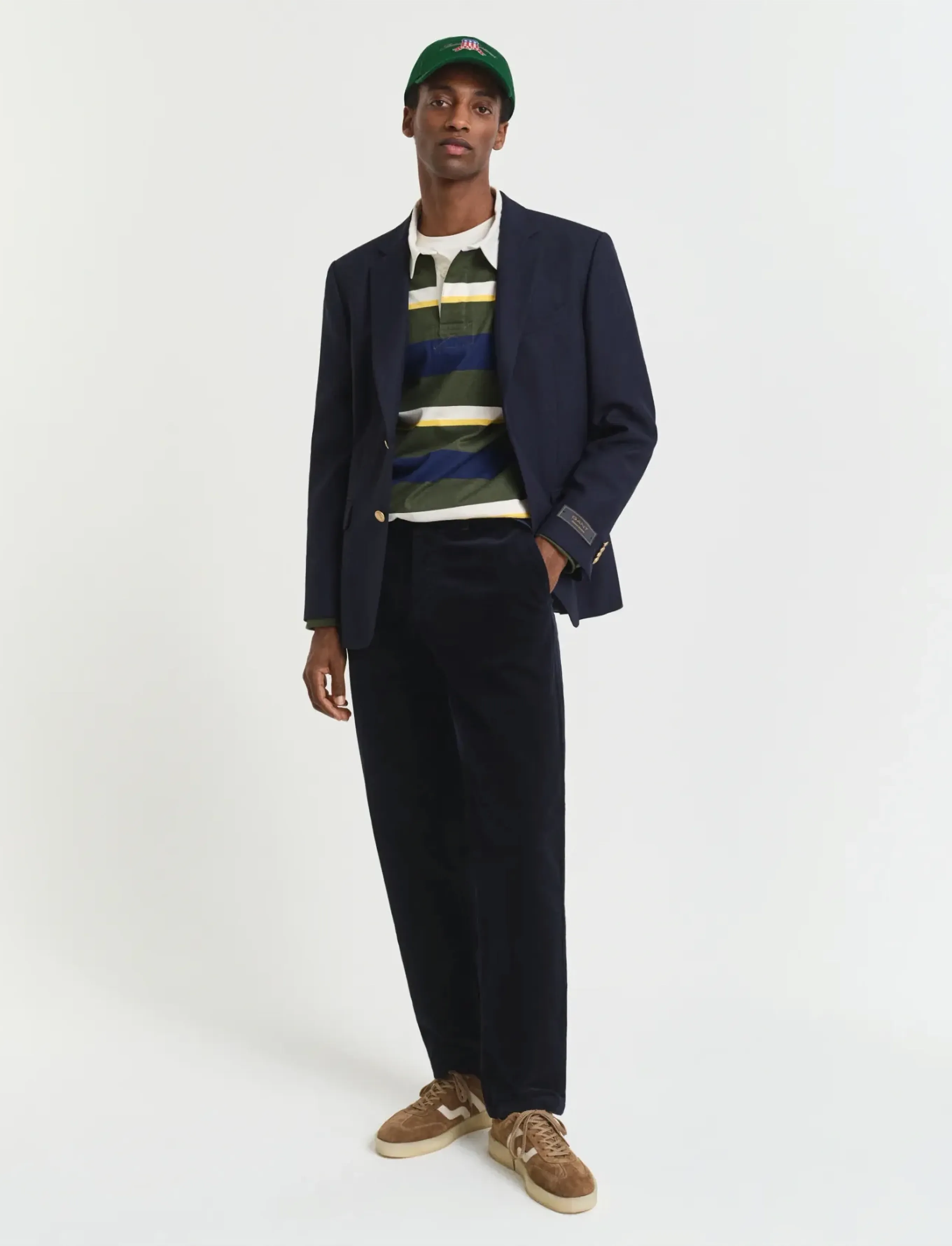 Gant - REGULAR CORD CHINOS - chinos - evening blue - 0