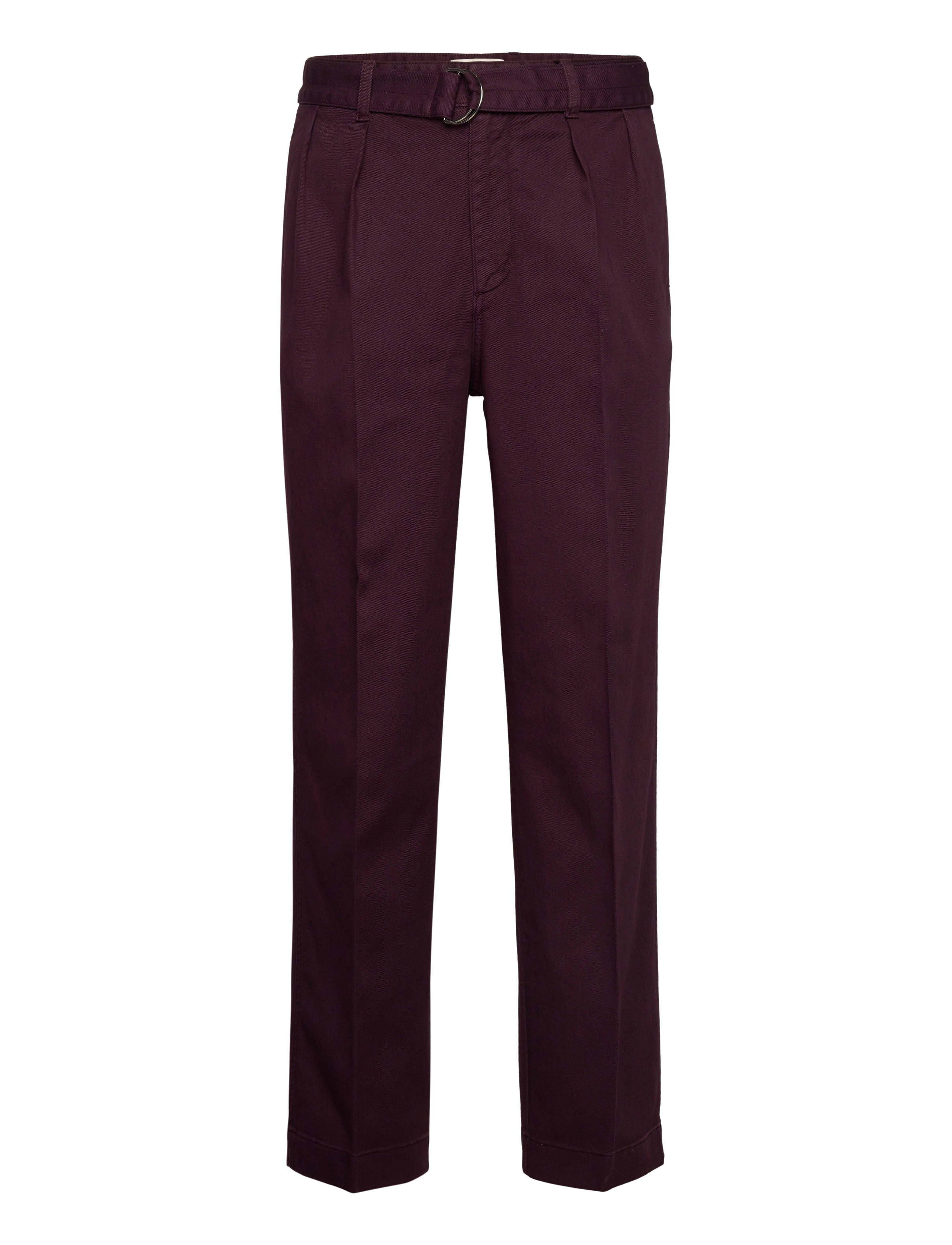 GANT Belted Pleat Chinos Burgundy - 29 - Herren